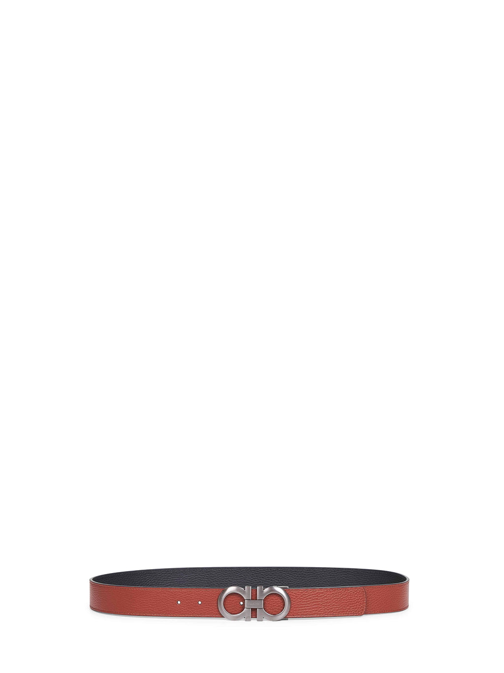 Ferragamo Men Two-Tone Gancini Reversible Belt