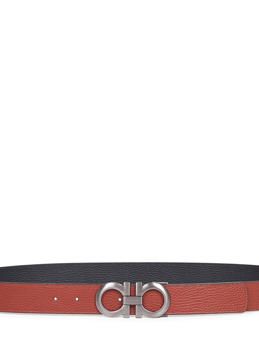 Ferragamo Men Two-Tone Gancini Reversible Belt