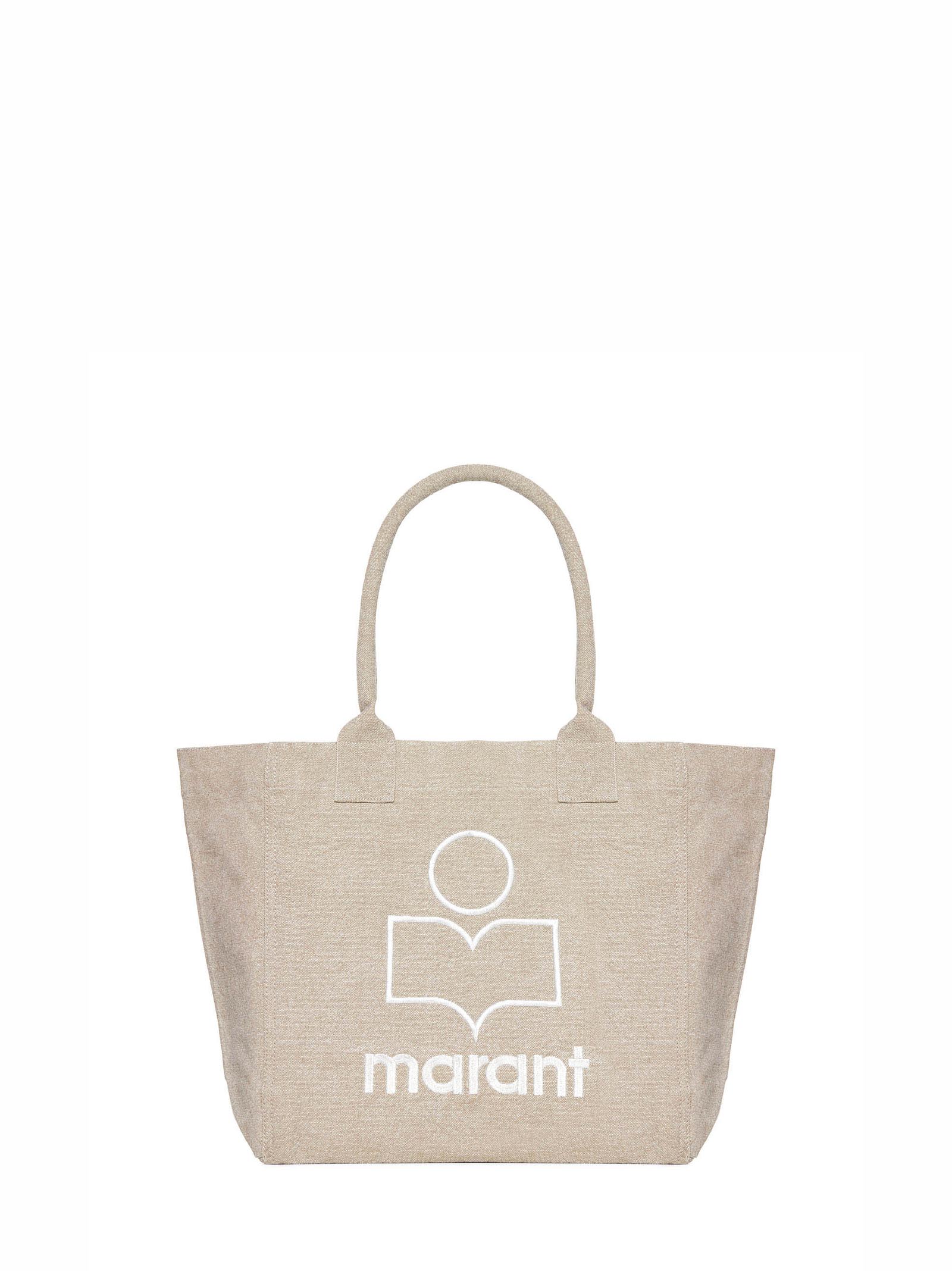 Isabel Marant Women Small Yenky Faded Cotton Bag With Logo