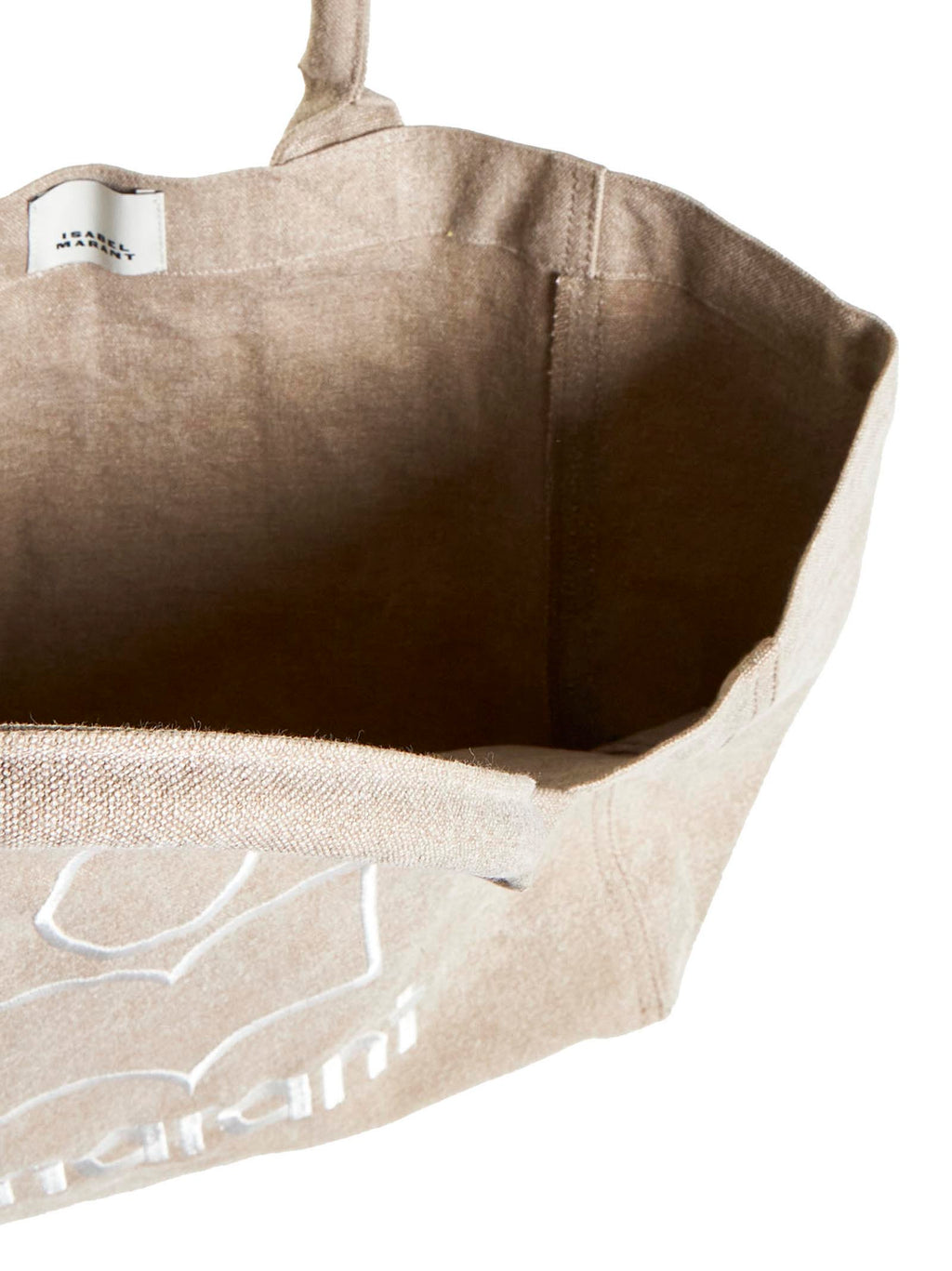 Isabel Marant Women Small Yenky Faded Cotton Bag With Logo