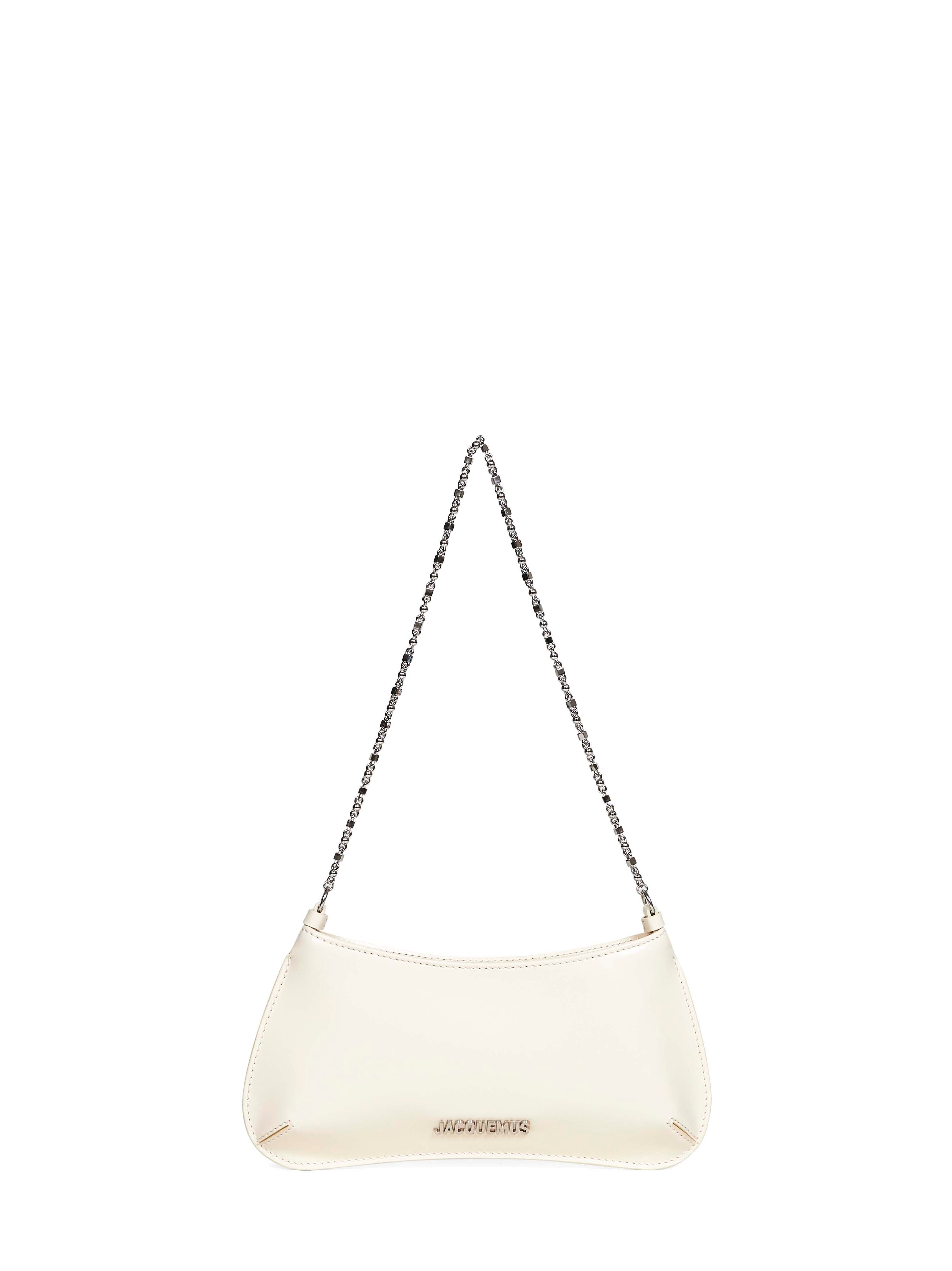 Jacquemus Women Light Ivory The Small Bisou Chaine Shoulder Bag