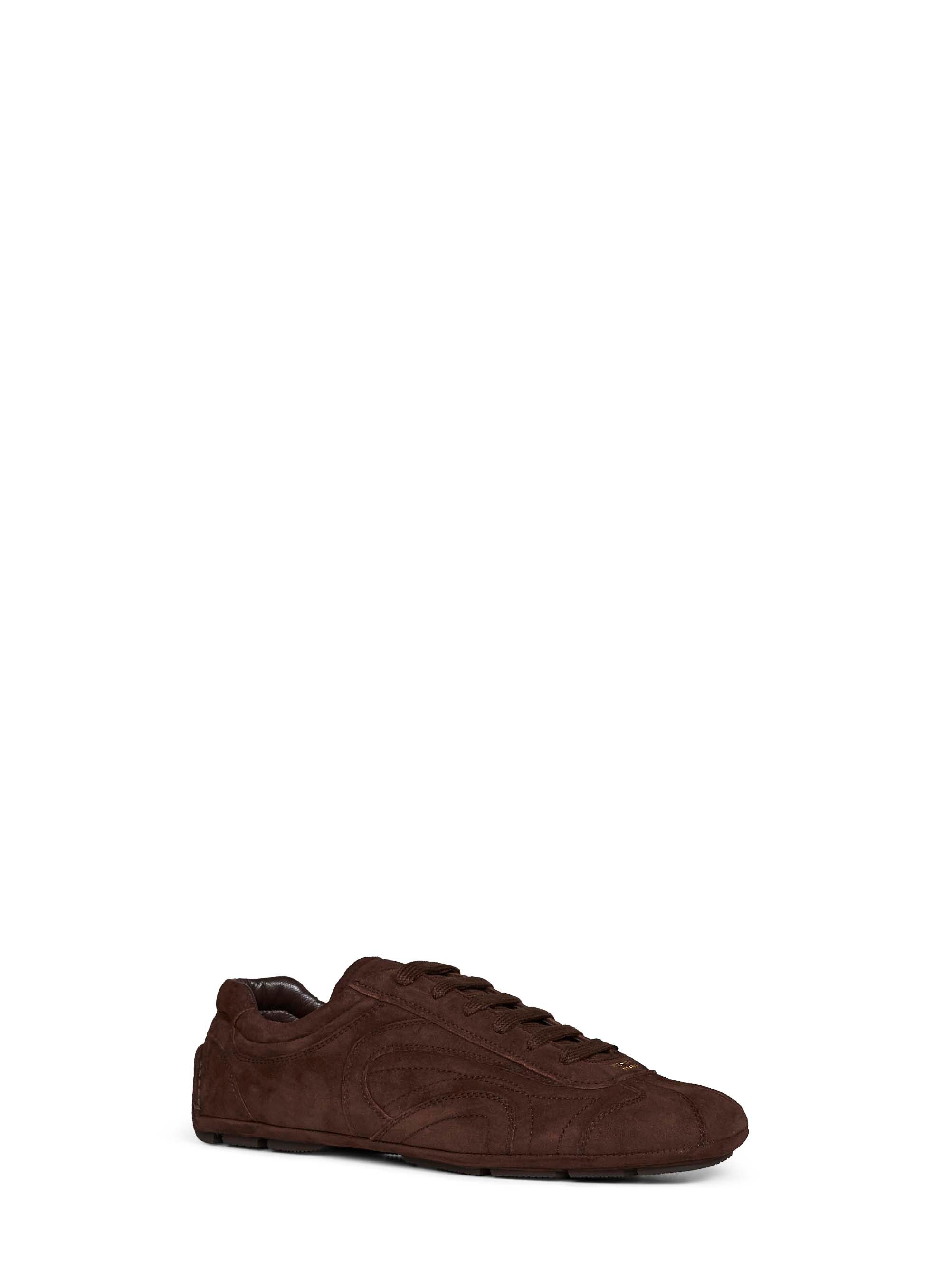 Prada Calzature Men Dark Brown Montecarlo Re-Edition 2005 Sneakers