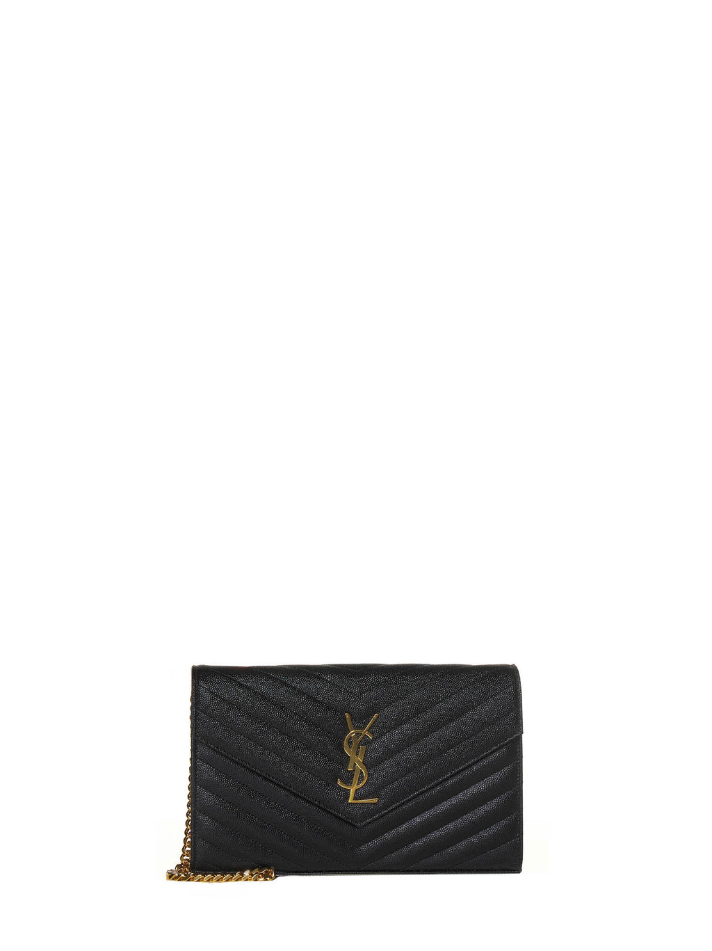 Saint Laurent Women Classic Cassandre Pouch In Grain De Poudre Leather By Saint Laurent