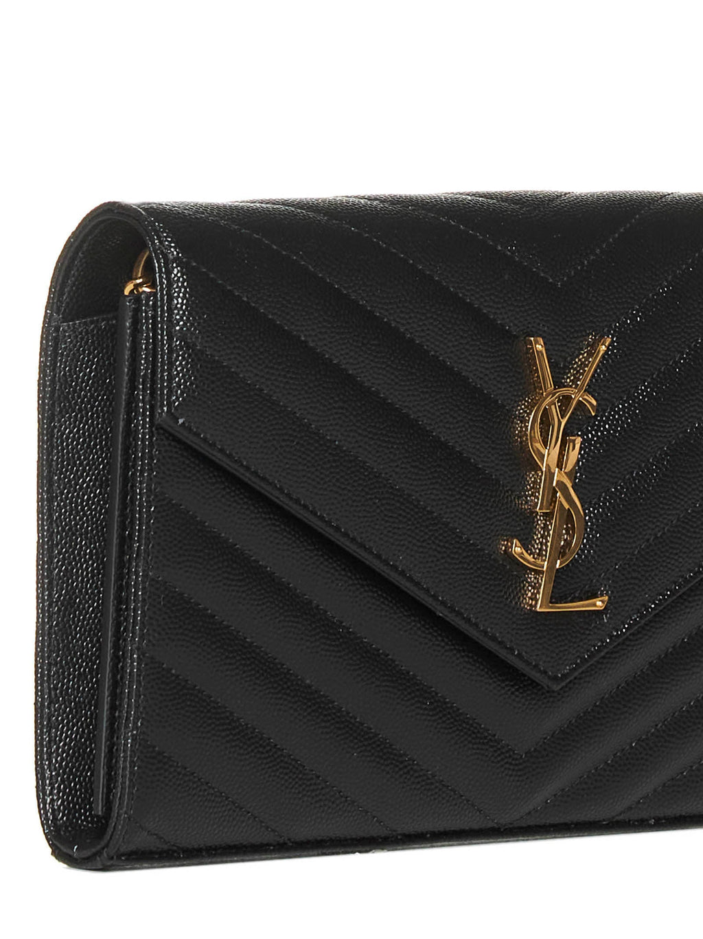 Saint Laurent Women Classic Cassandre Pouch In Grain De Poudre Leather By Saint Laurent