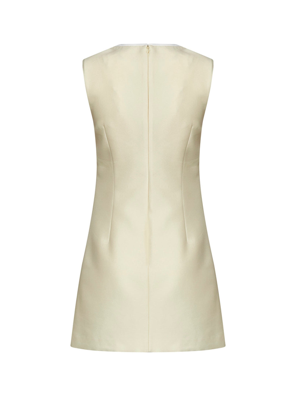 Self Portrait Women Yellow Taffeta Mini Dress With Bows Detail