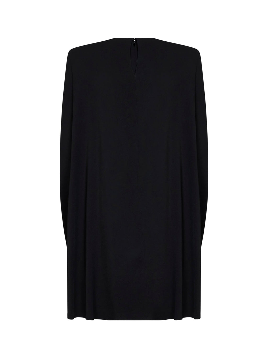Stella Mccartney Women Black Stretch Viscose Cape Mini Dress