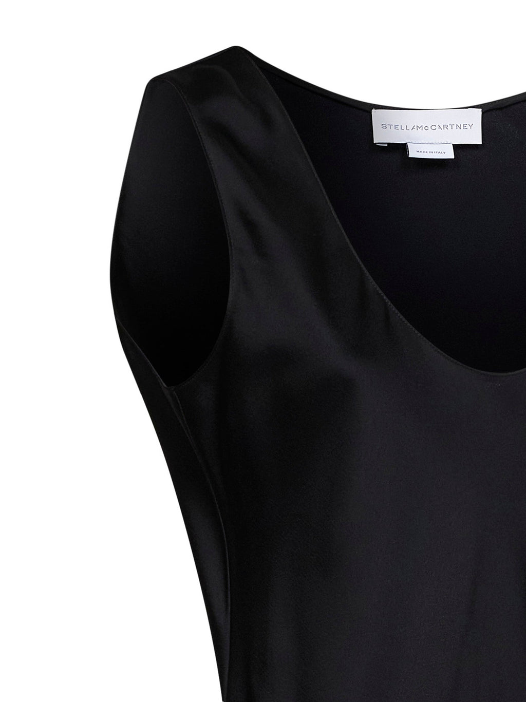 Stella Mccartney Women Black Satin Draped Top