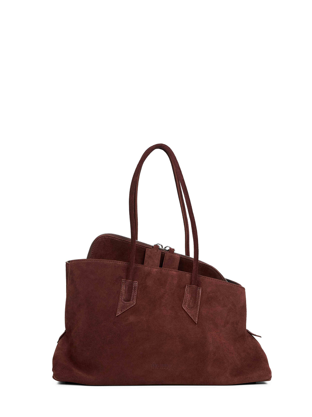 The Attico Women Light Chocolate "La Passeggiata Medium" Top Handle Bag