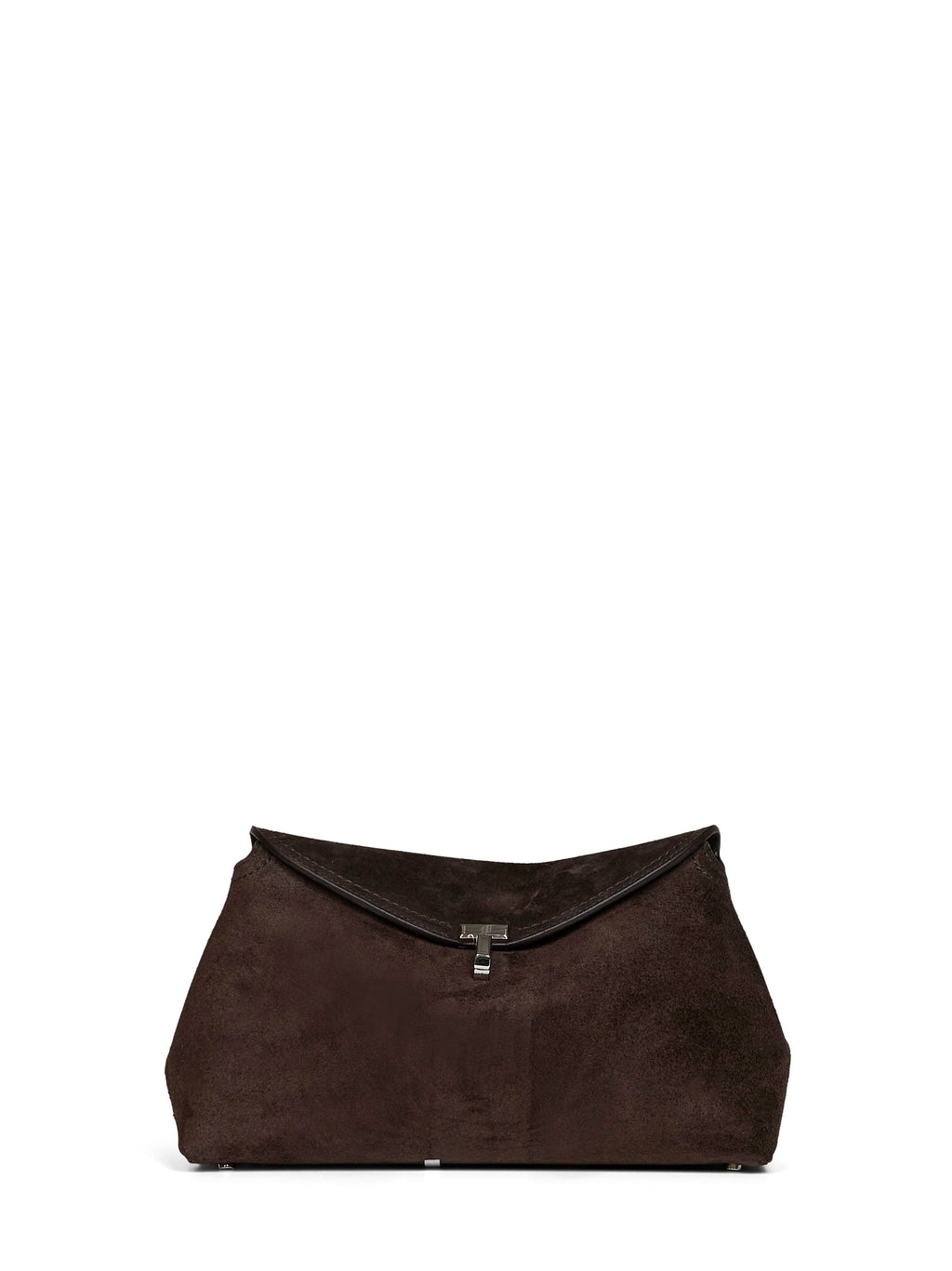 Toteme Women Brown T-Lock Clutch Bag