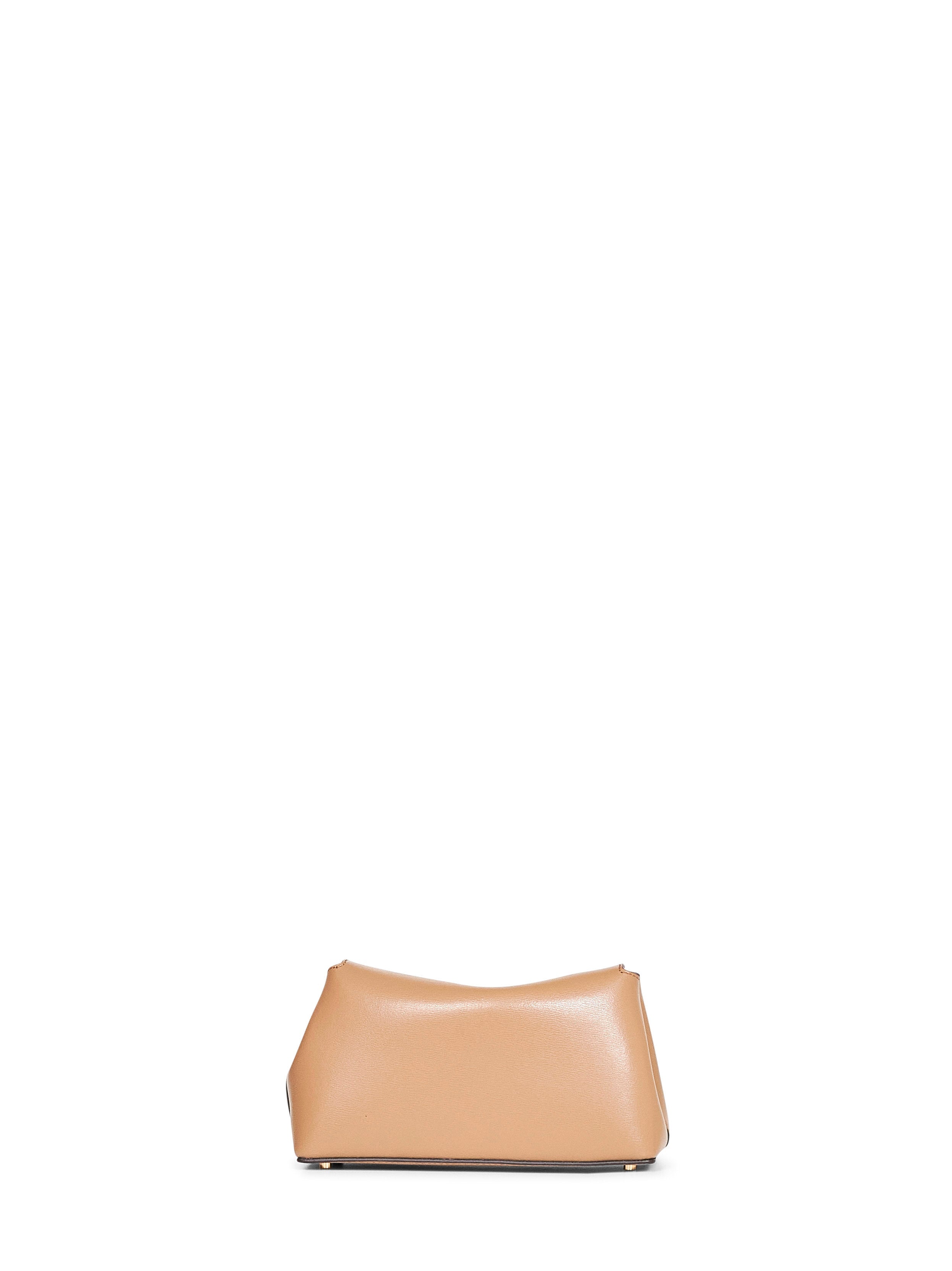 Toteme Women Camel Mini T-Lock Clutch Bag