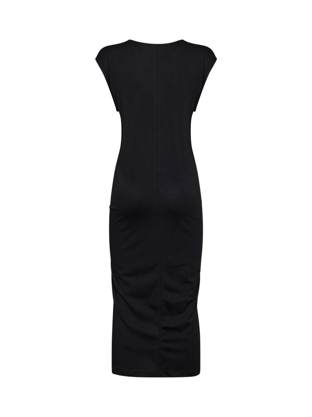 Toteme Women Black Jersey Tie-Waist Midi Dress