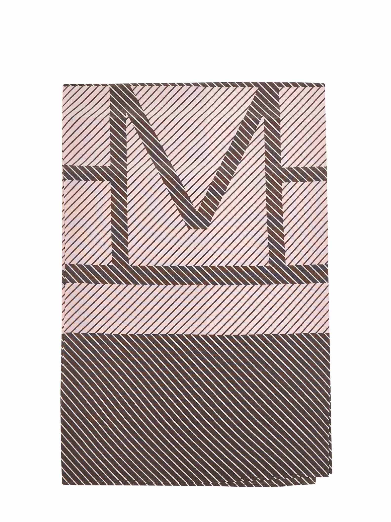 Toteme Women Walnut Silk Centered Monogram Scarf