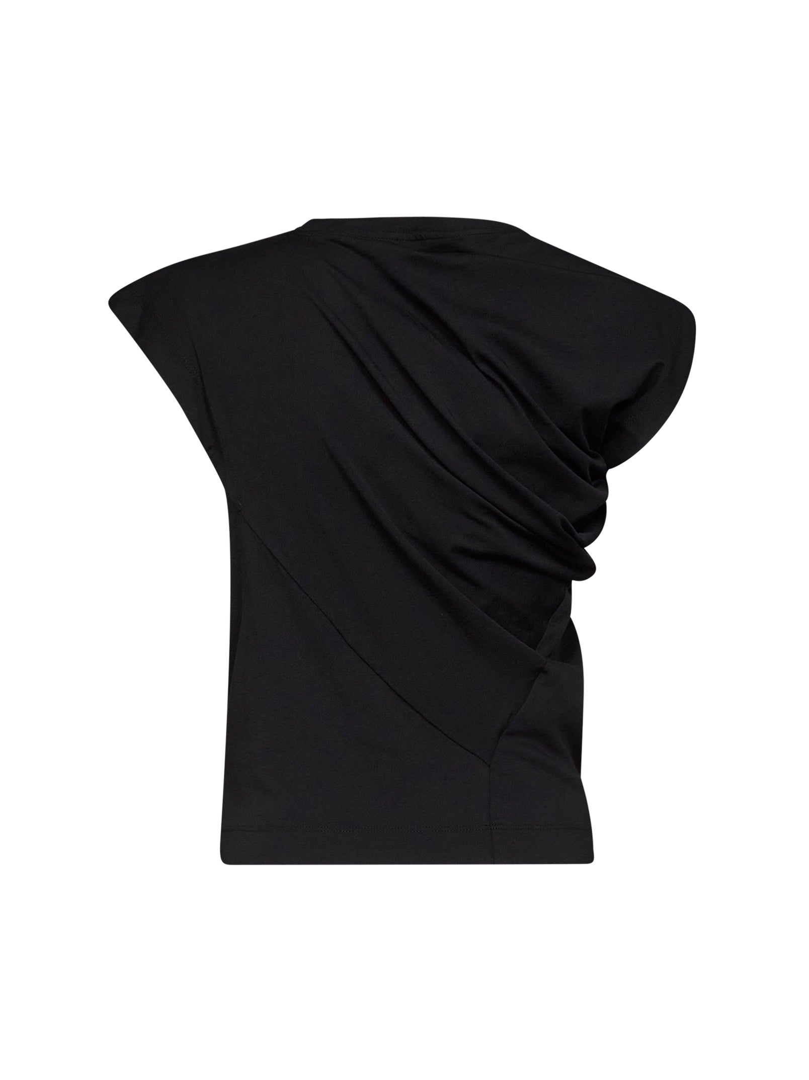 Vivienne Westwood Women Black Cotton Jersey Hebo Draped Top