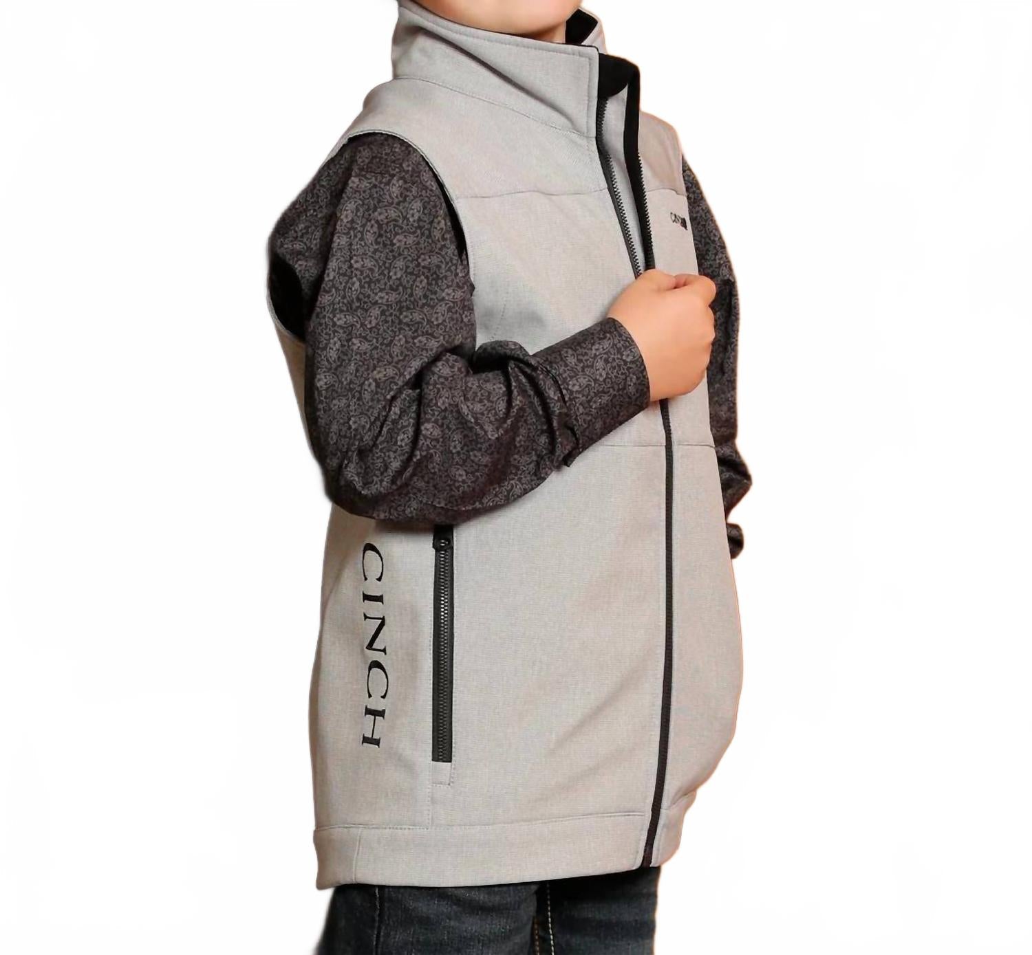 Bonded Vest In Grey