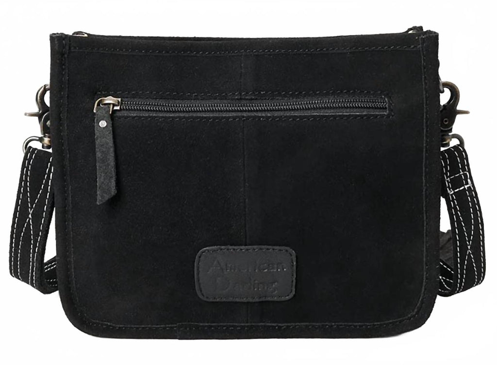 Women's Boot Stitch Crossbody Bag In Black