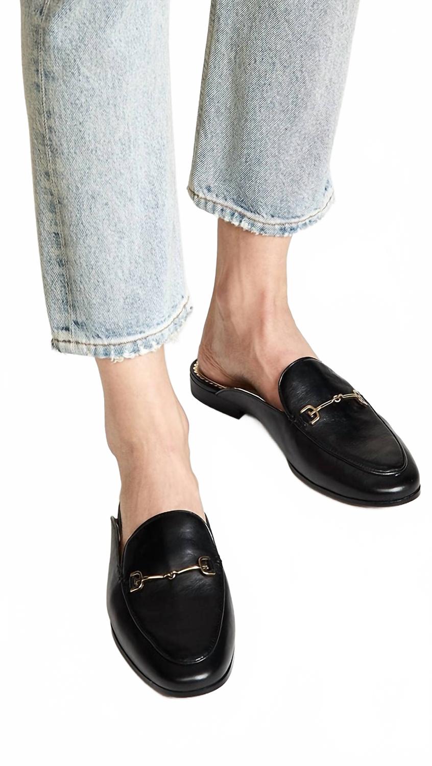 Women's Linnie Bit Mule In Black Leather