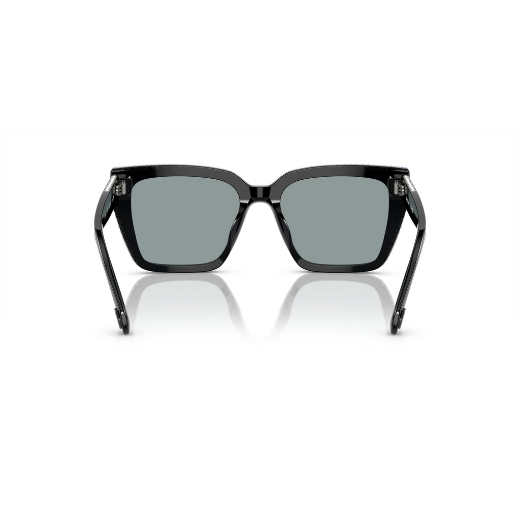 0Sk6013 Oversized Square Frame Sunglasses with Crystal Embellishments