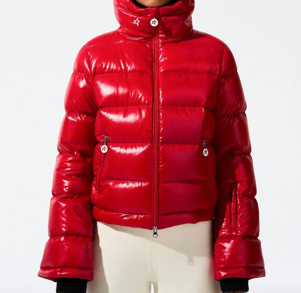Polar Flare Ski Jacket In Red