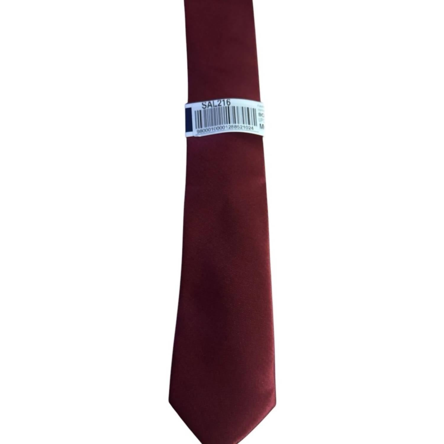 Men's Elegant Tie In Burgundy