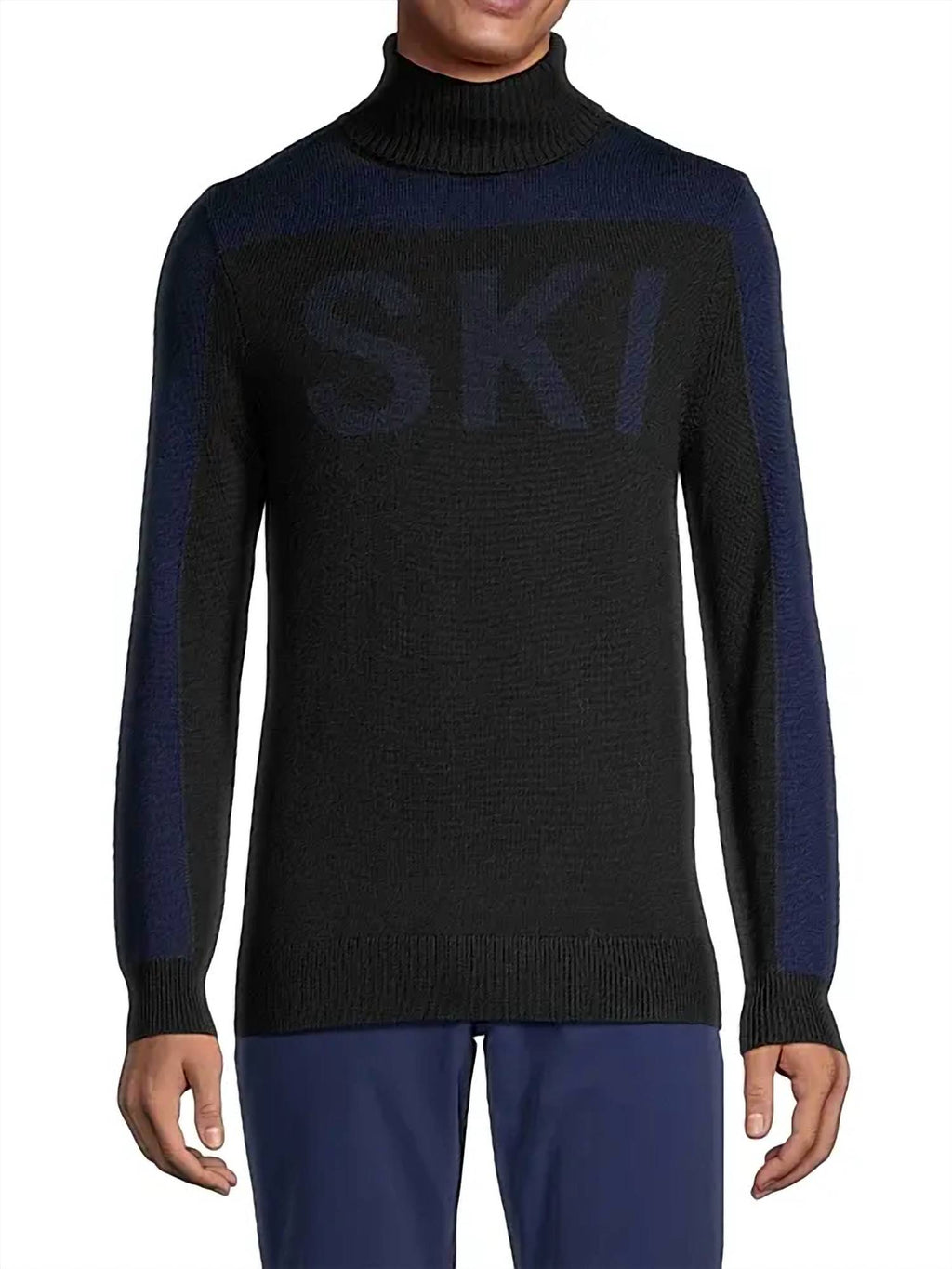 3D Ski Turtleneck Sweater In Navy