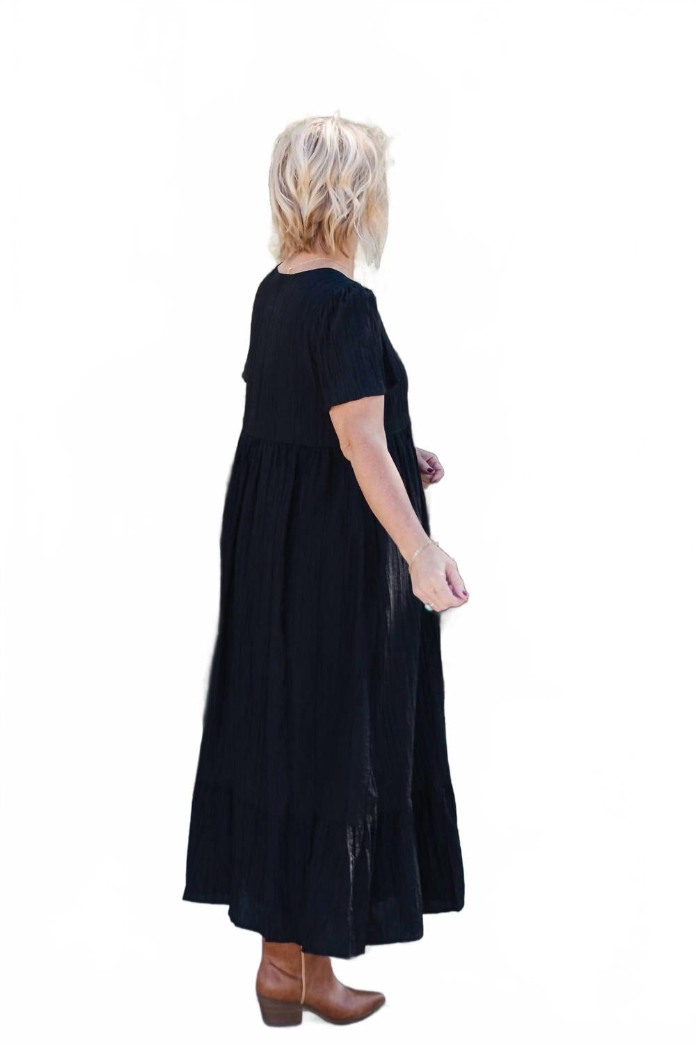 Wendi Midi Dress In Black