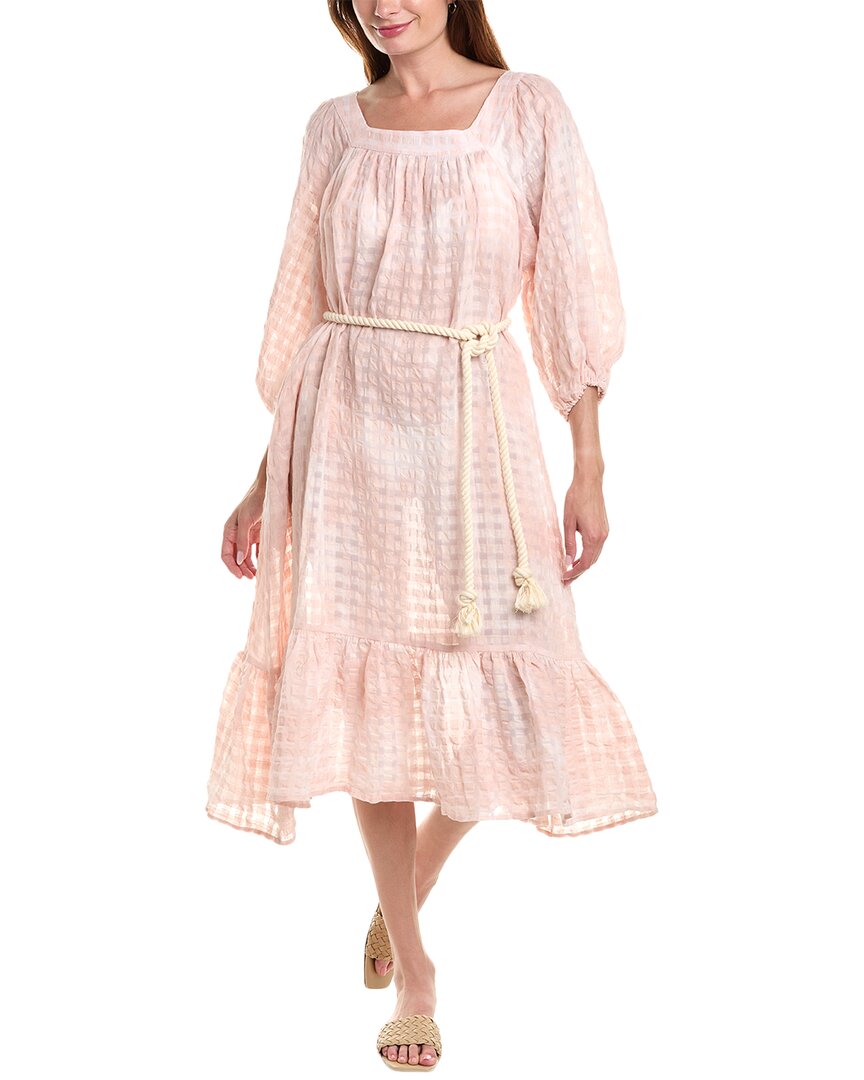 Lisa Marie Fernandez Laure Linen-Blend Maxi Dress