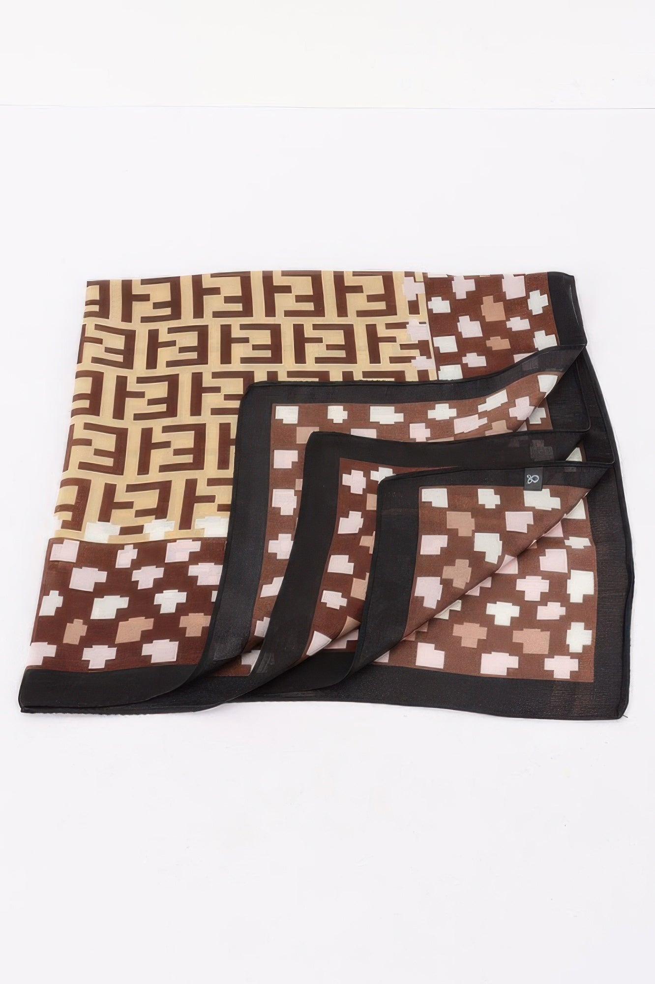 Multi Print Geometric Bandana for Neck or Wrist
