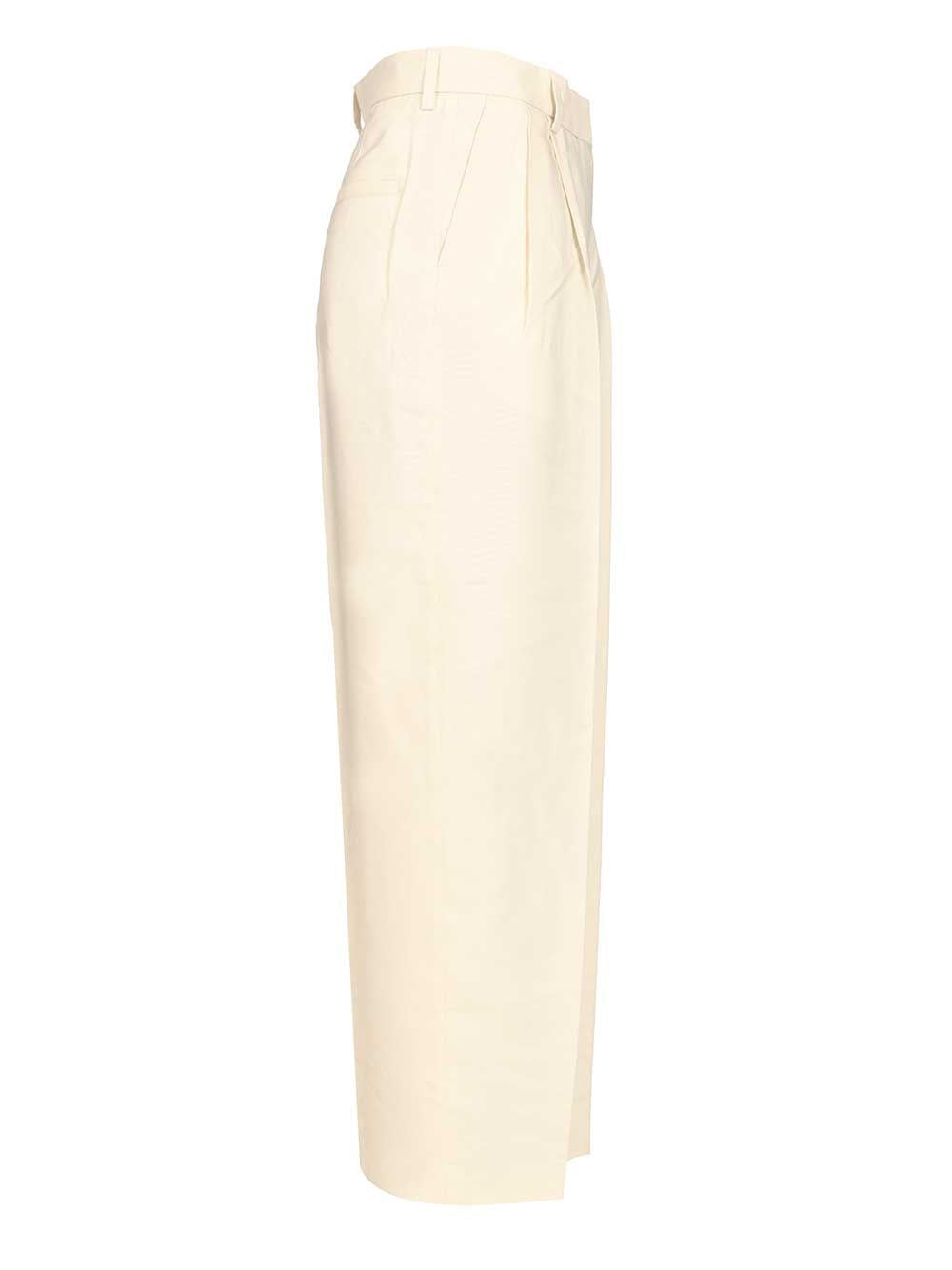 Toteme Women Double-Pleat Straight Trousers