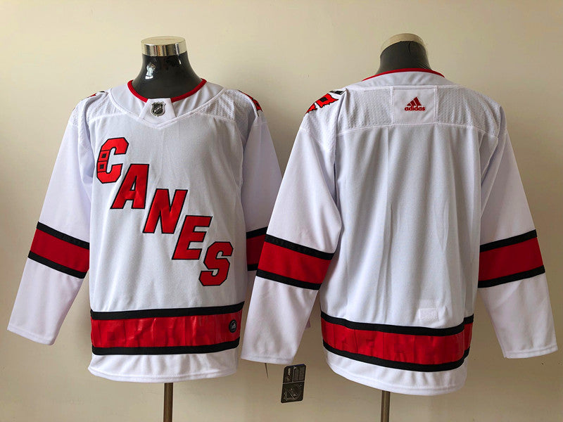Men's Carolina Hurricanes White Away Primegreen Authentic Blank Player jersey