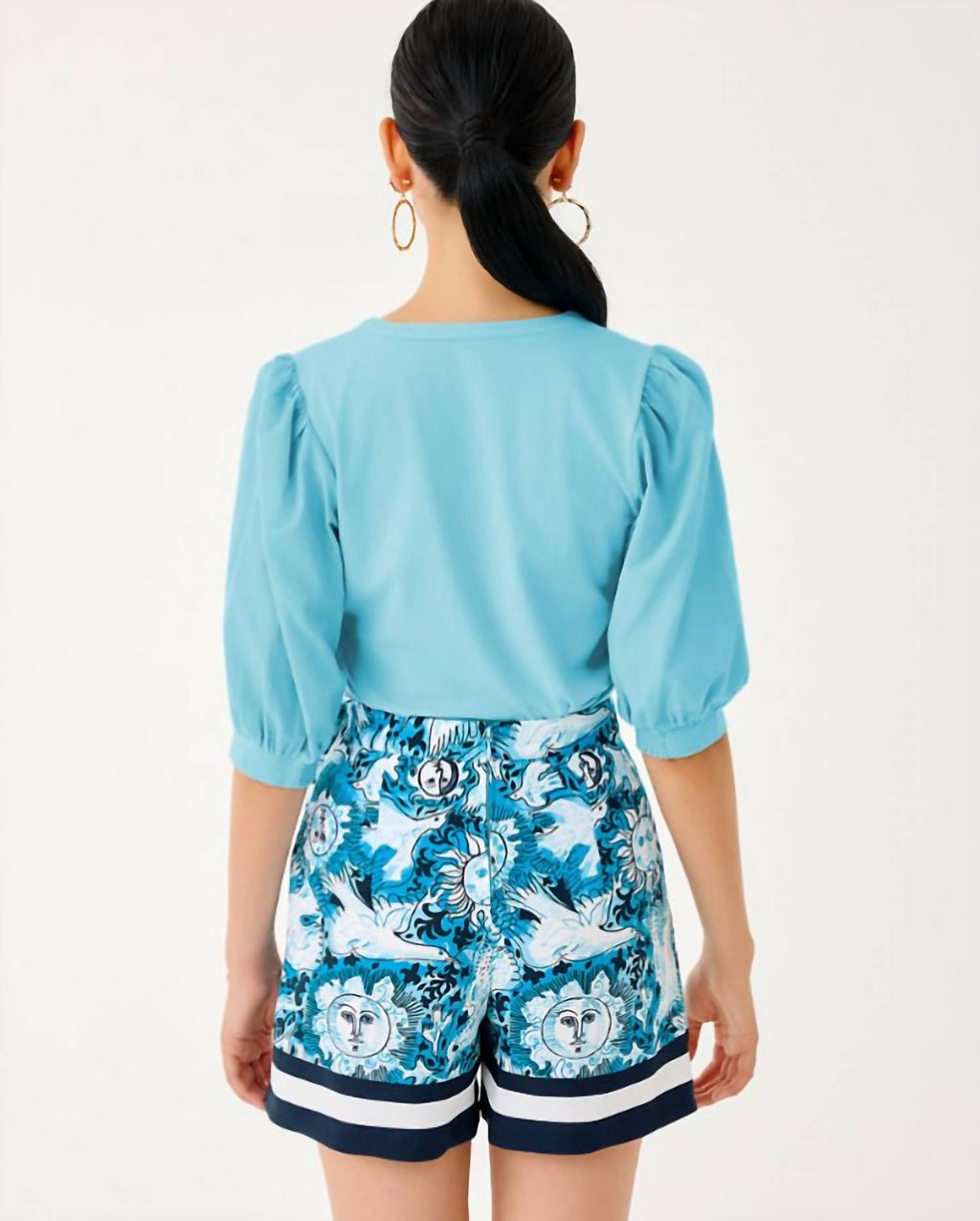 Ronson Knit Top In Bellevue Blue