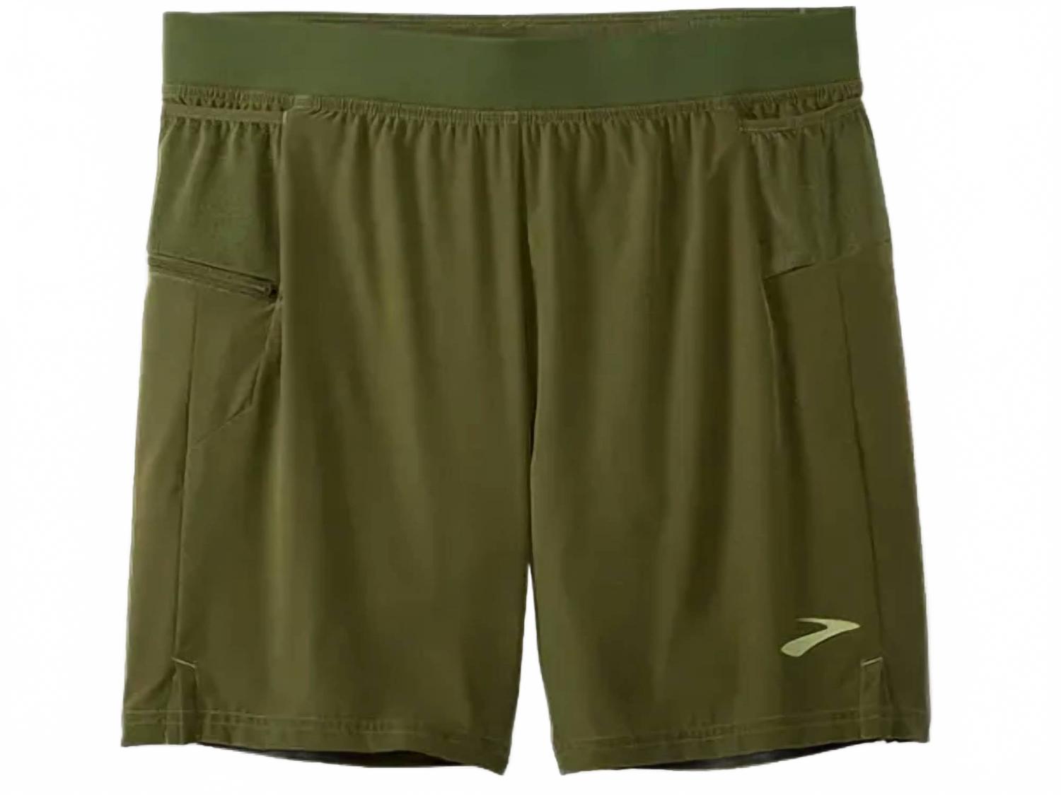 Sherpa 7" 2-In-1 Shorts In Carbon Green