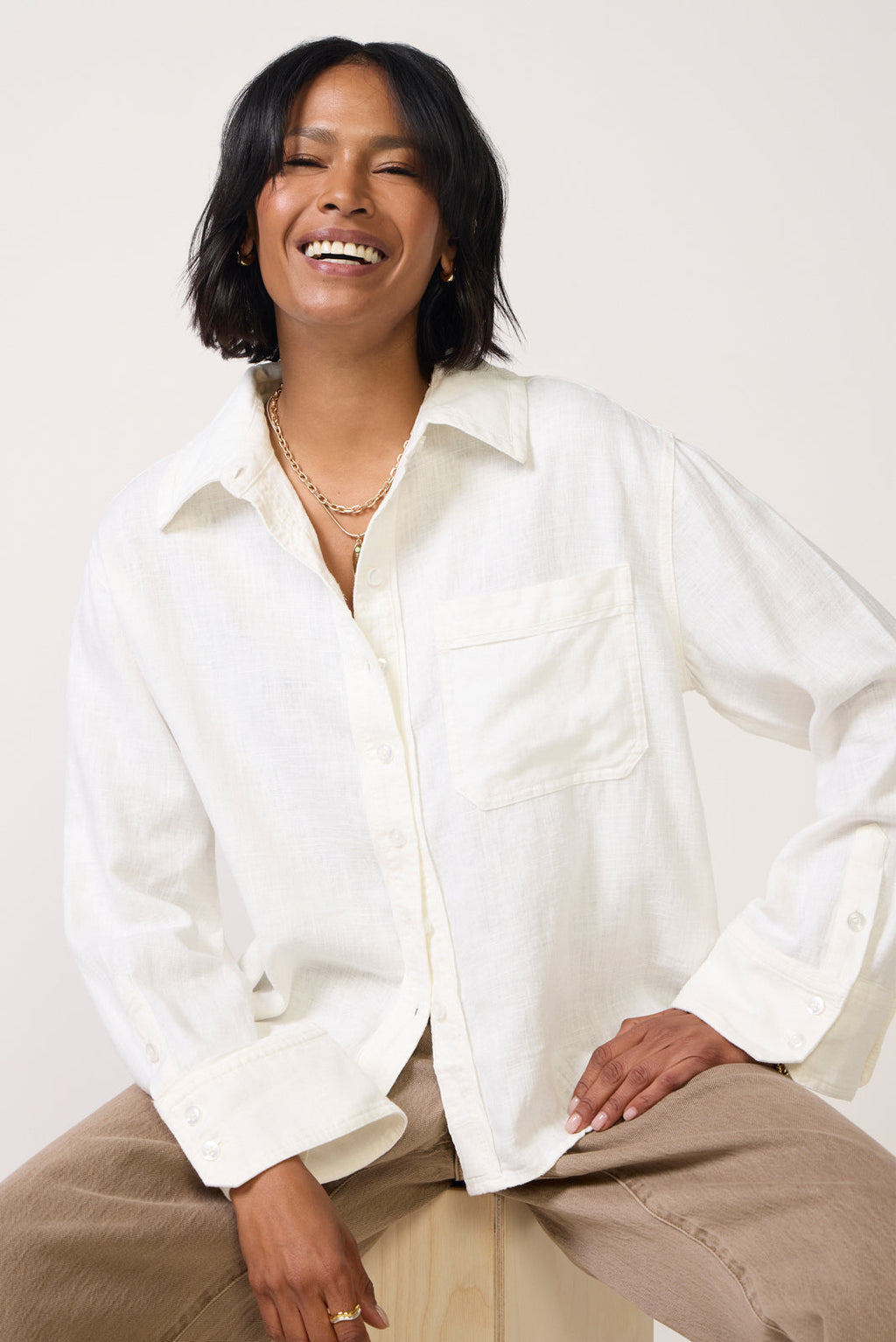 Women's Linen Laurel Top
