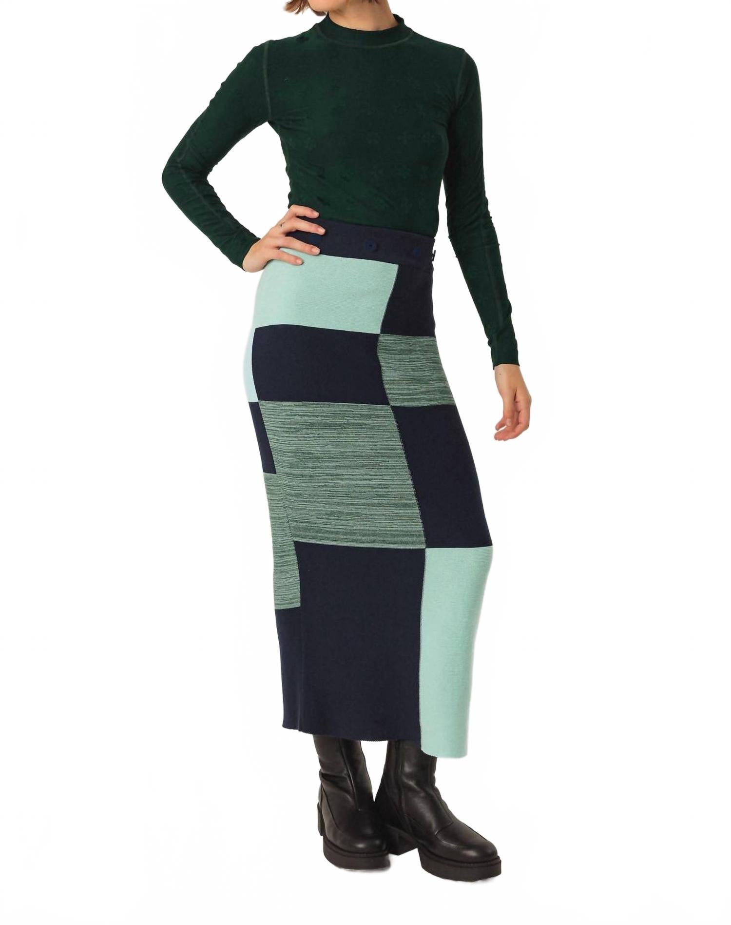 Ibana Gots Midi Skirt In Navy