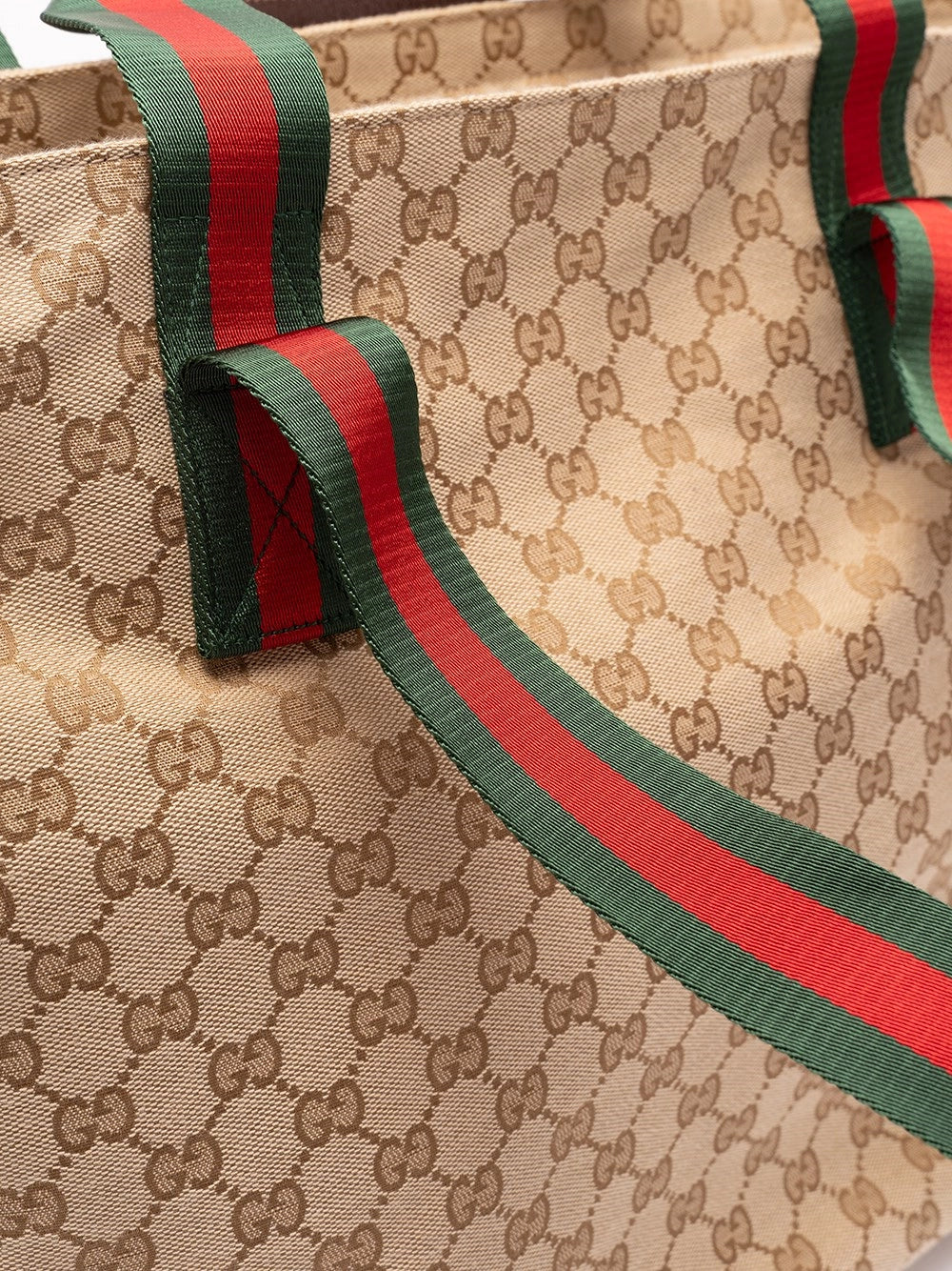 Gucci Men `Gg` Canvas Tote Bag