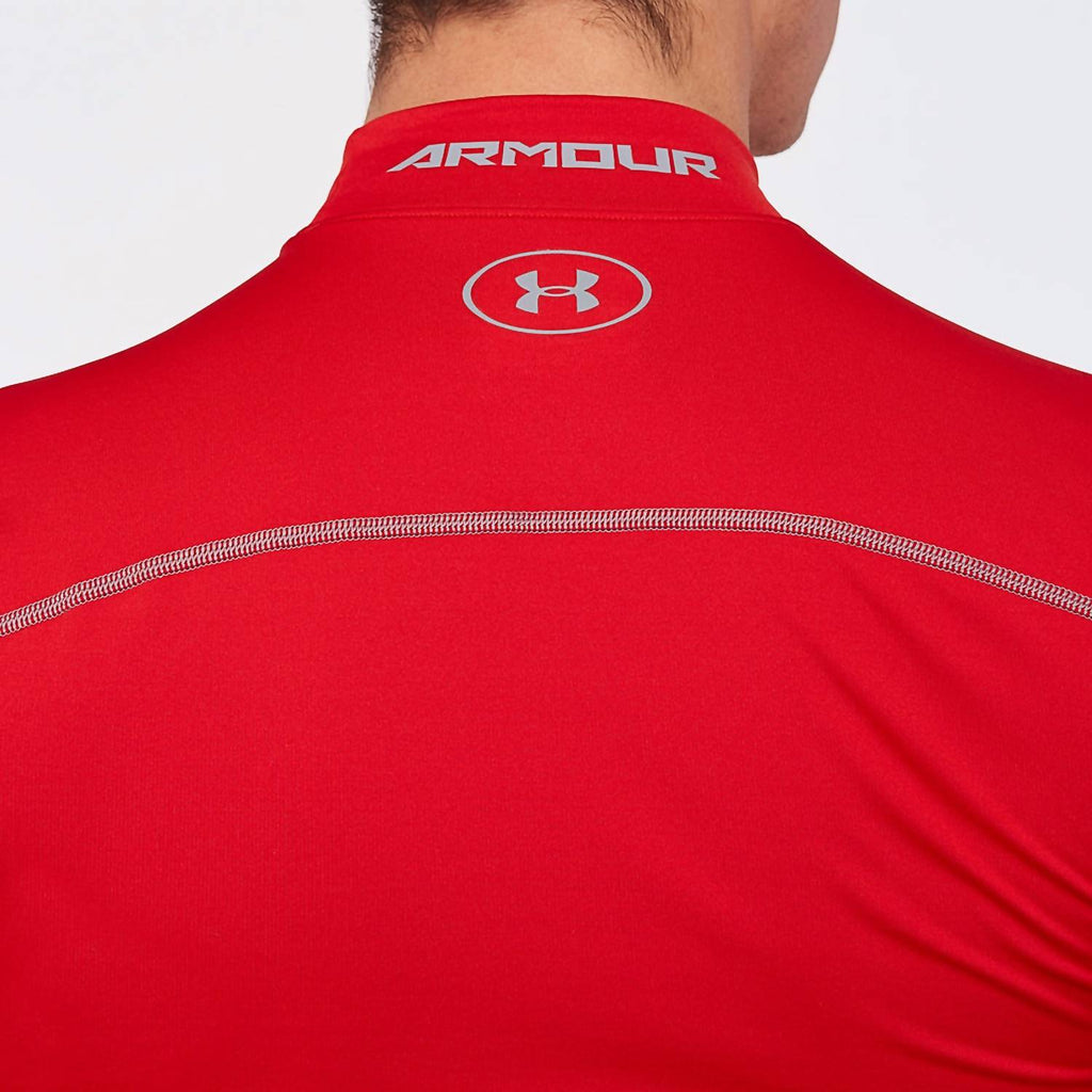 Coldgear Compression Mock Top In Red