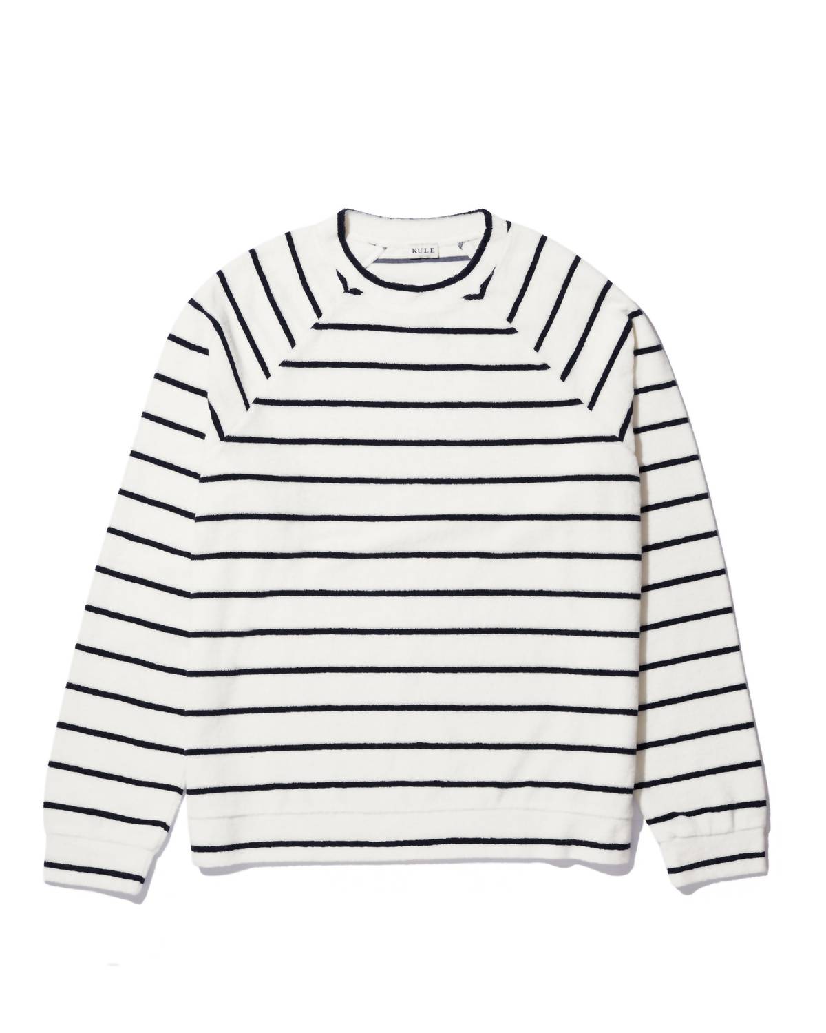 The Terry Franny Sweatshirt In Cream/navy