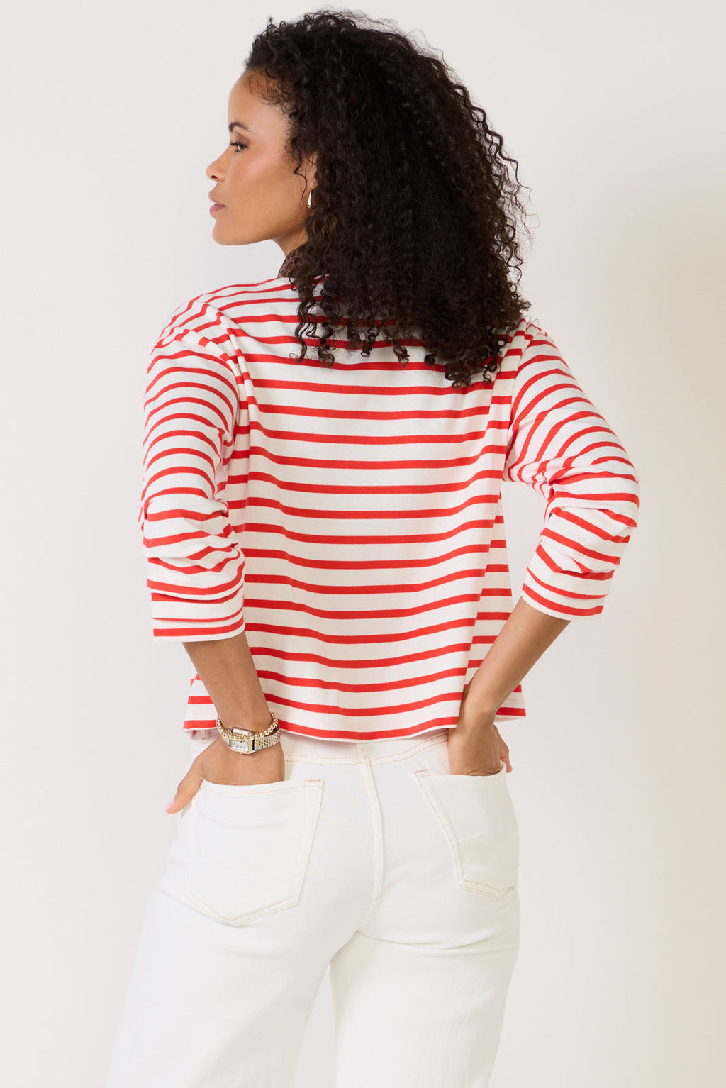 Women's Baily Shirred Sleeve Top