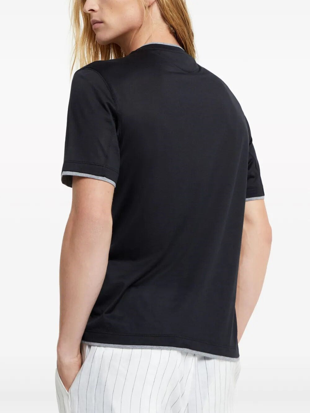 Brunello Cucinelli Men T-Shirt With Faux-Layering