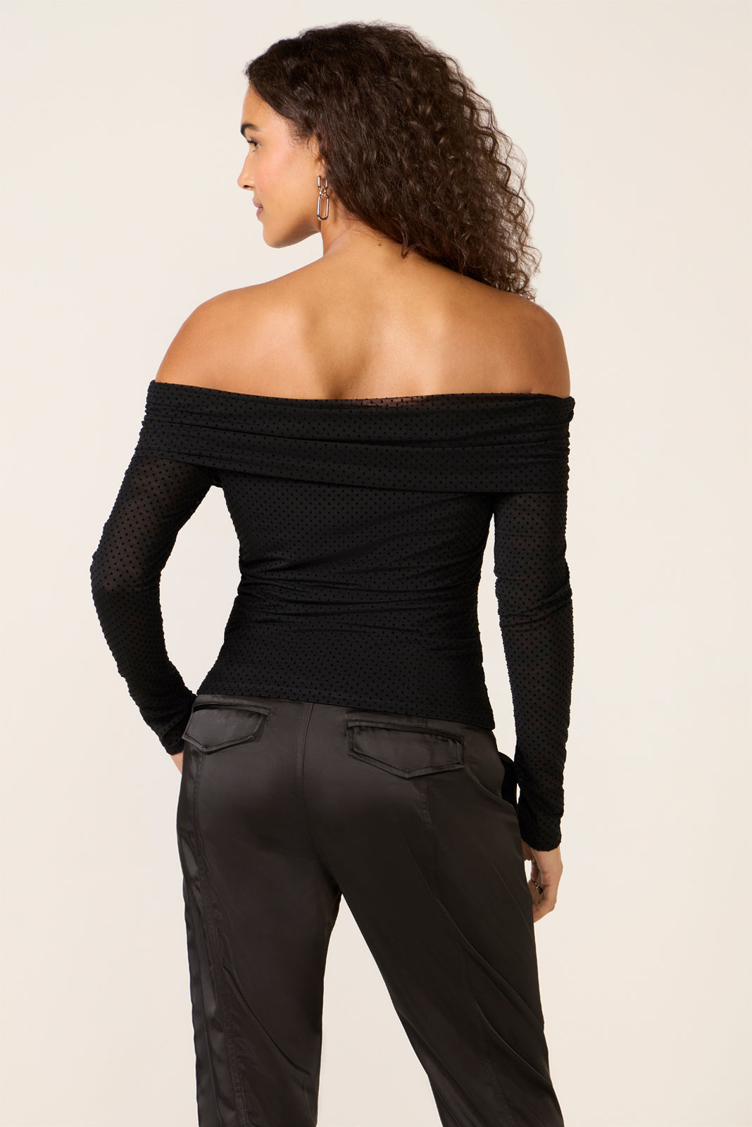 Women's Whimsy Off Shoulder Mesh Top