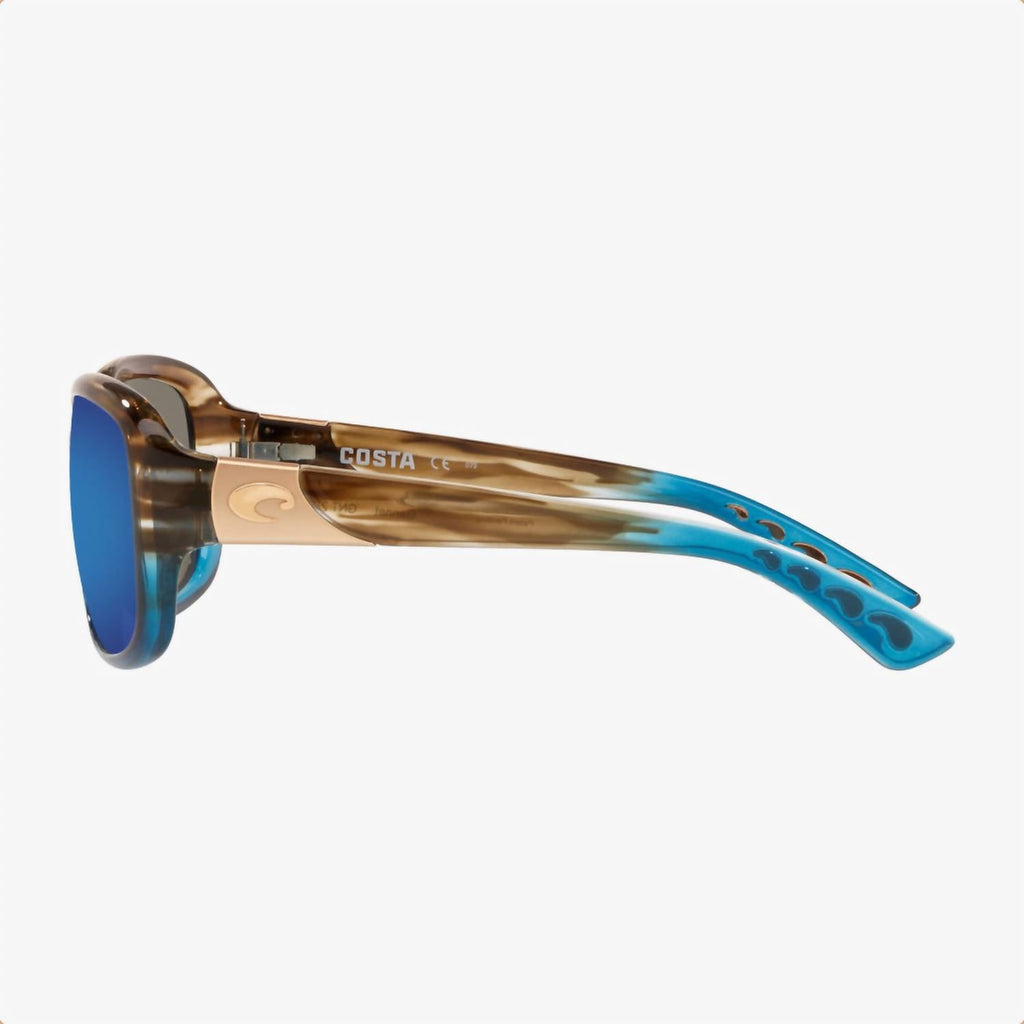 Women's Gannet Sunglasses In Shiny Wahoo/blue Mirror