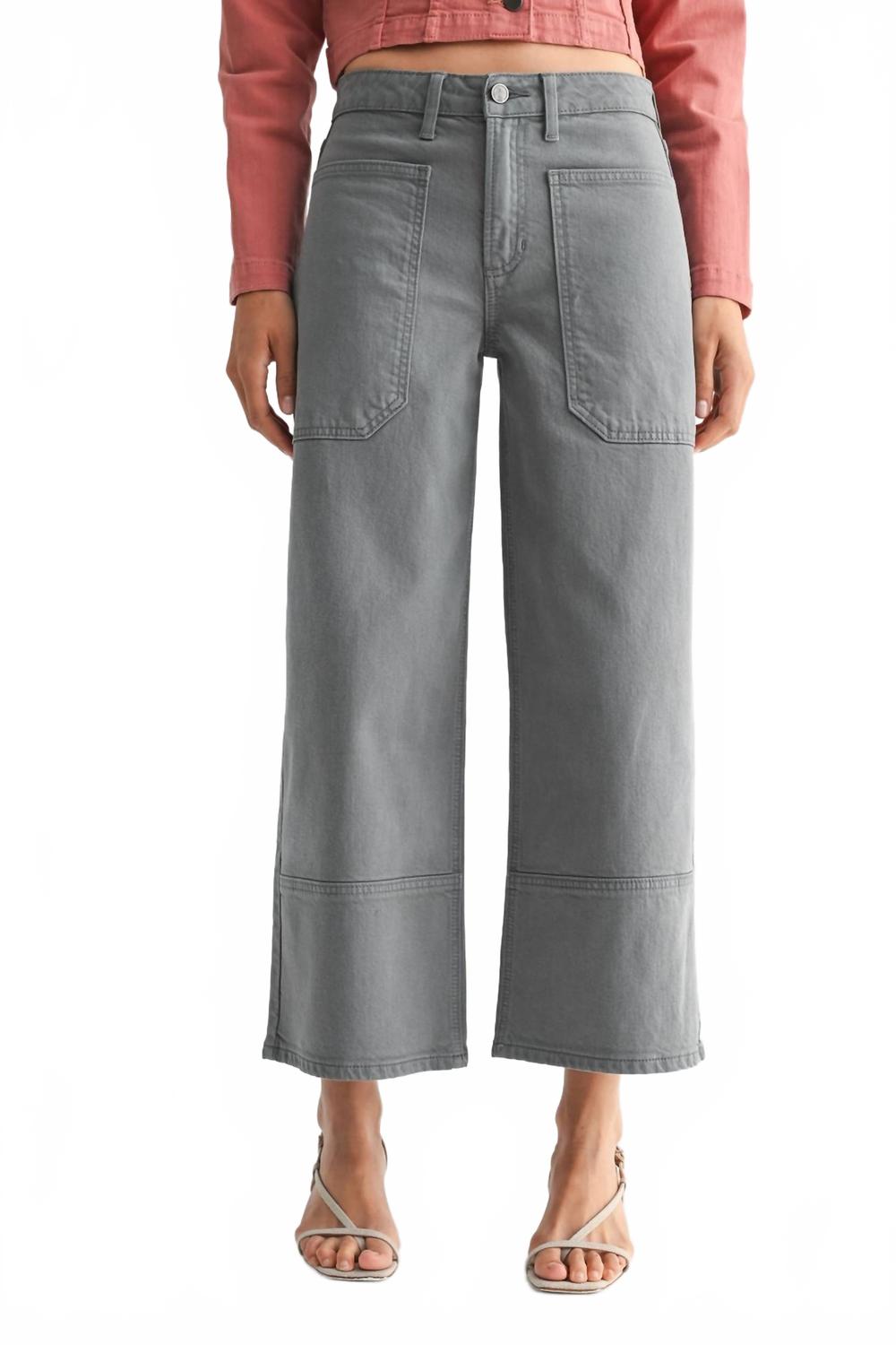 Wide Leg Pant In Storm Grey