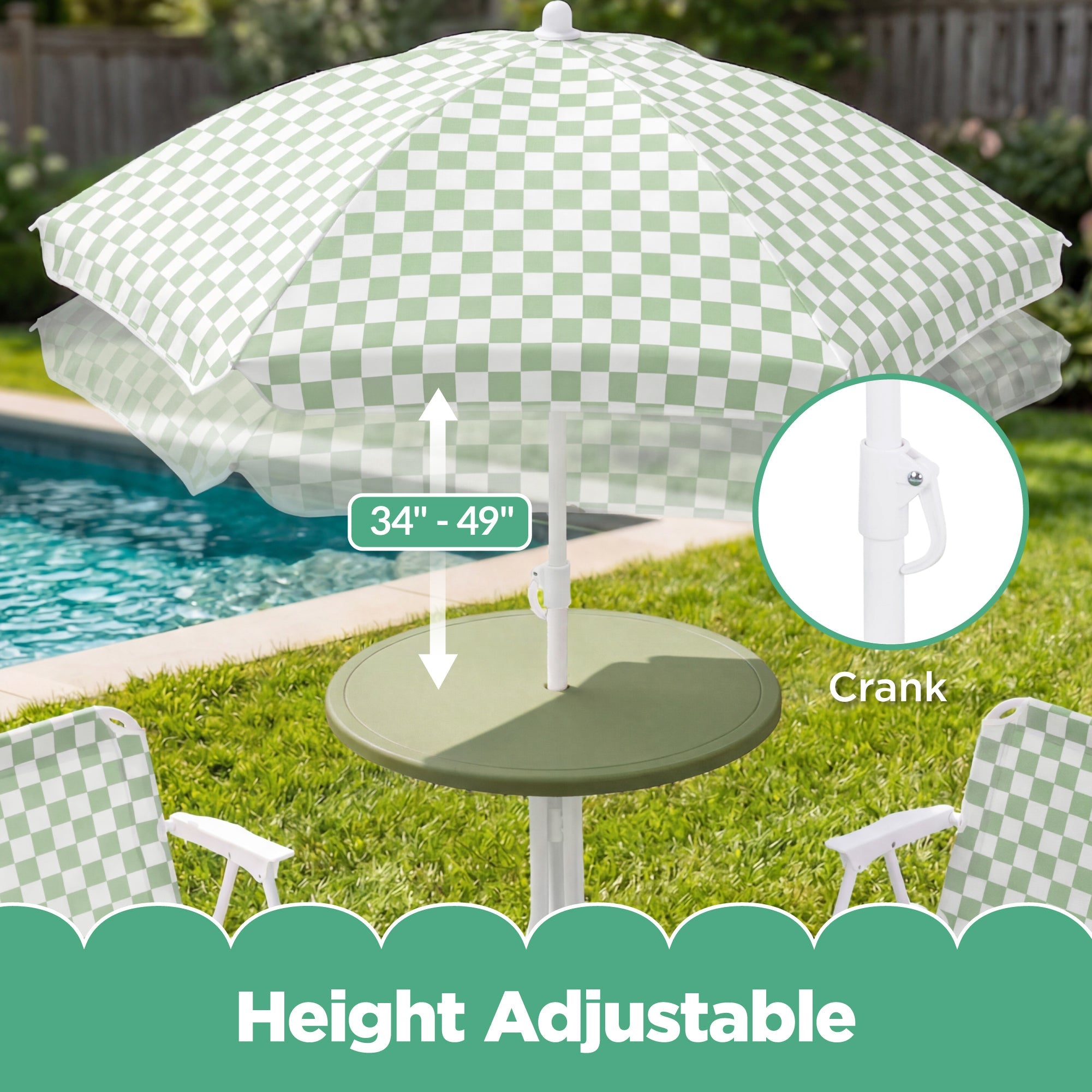 Best Choice Products Kids Outdoor Table and Chair Set with Umbrella, 3-Piece Foldable Toddler Picnic Set Ages 2-5