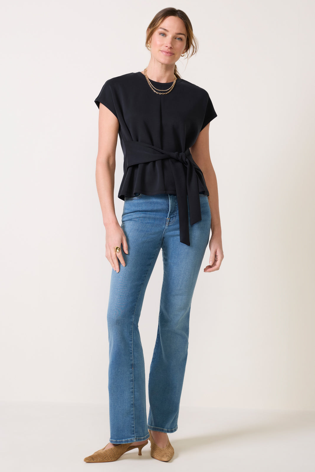 Women's Max Tie Front Scuba Top