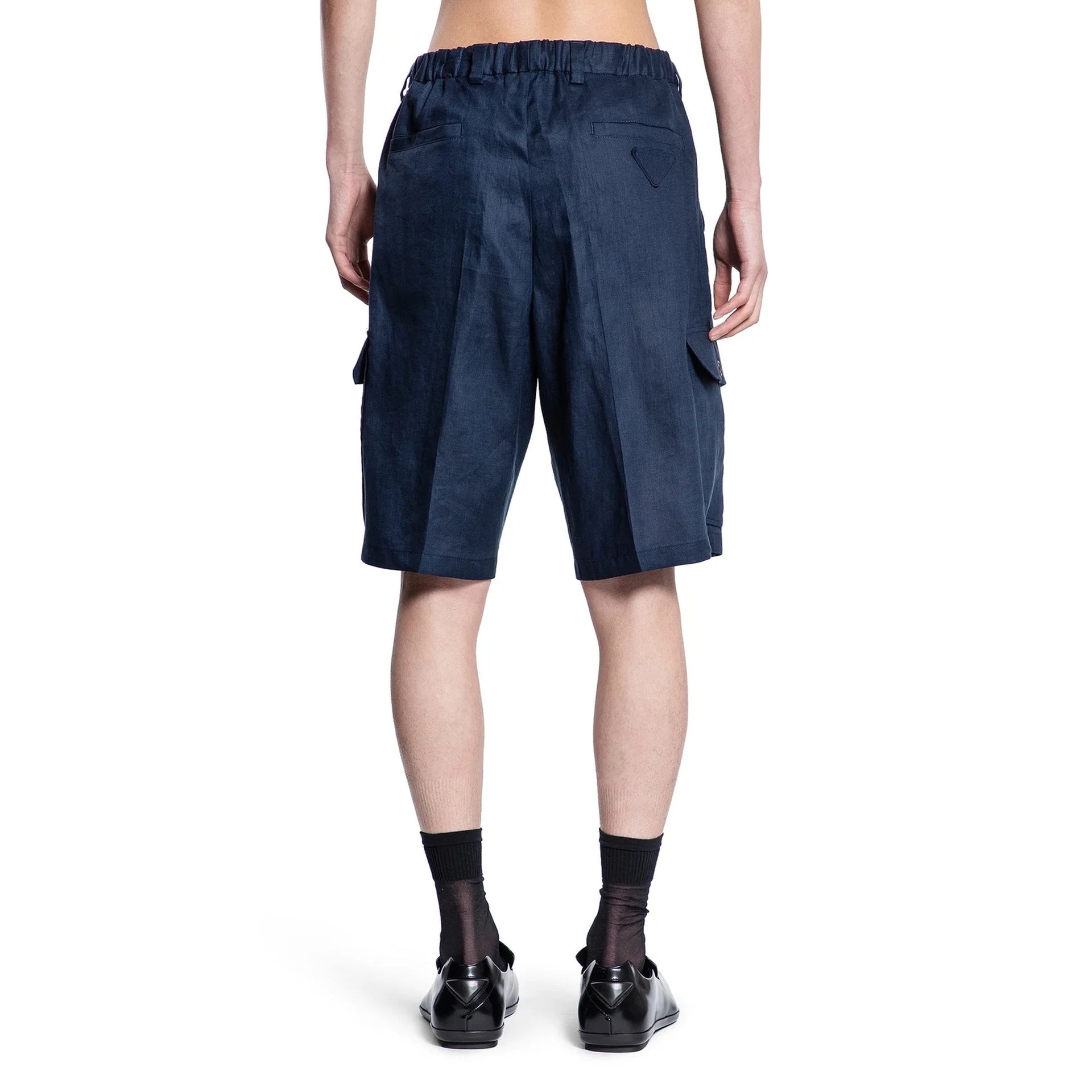 Prada Linen Bermuda Men