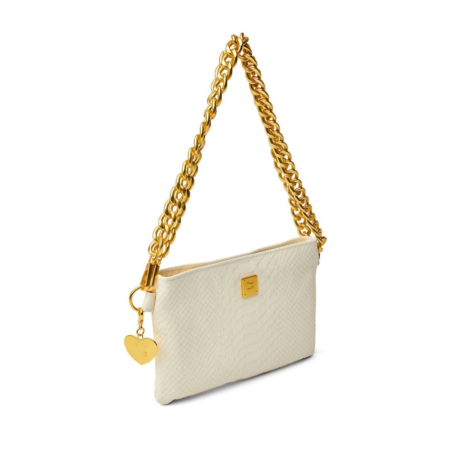 Women's Fame Bag In Cream Python
