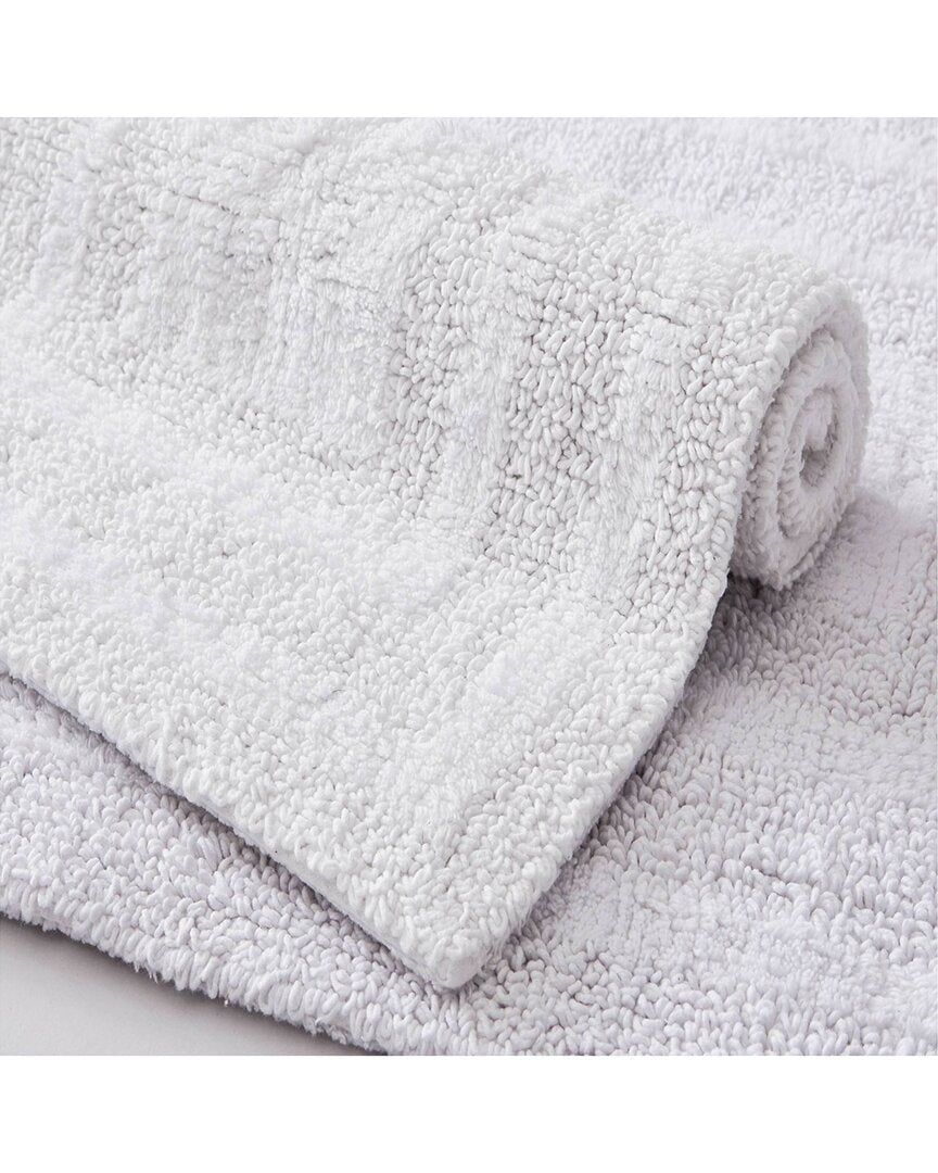 Nautica Logan 2Pc White Bath Rug Set