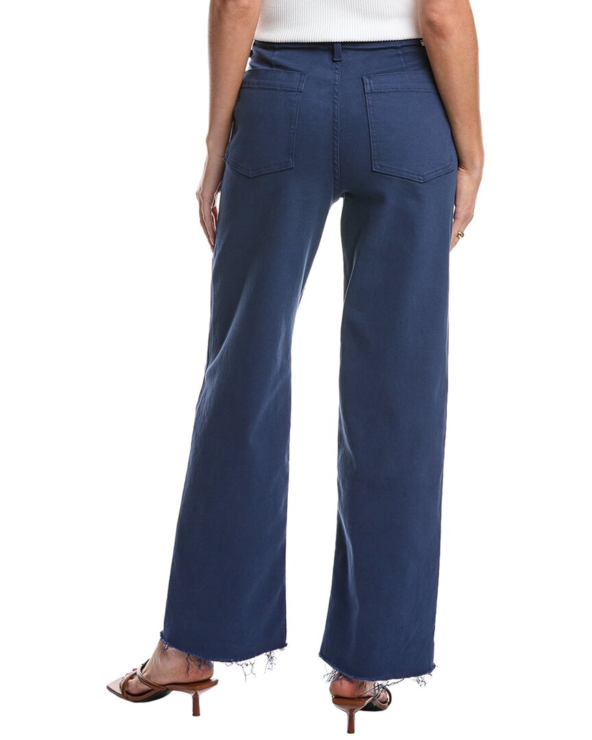 MOTHER The Major Zip Sneak Fray Insignia Blue Straight Jean