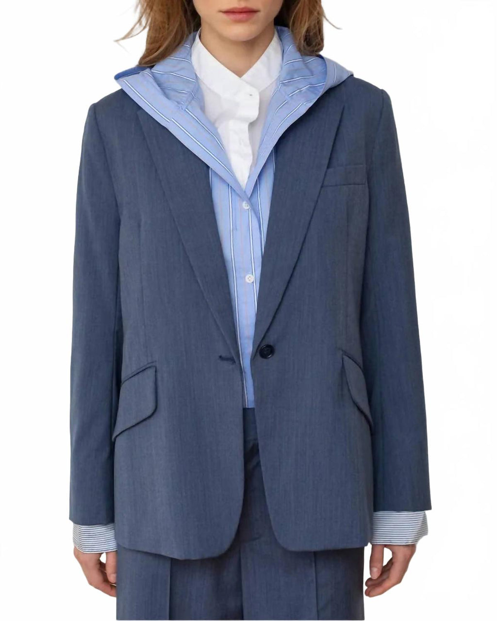 Venue Blazer In Smoke Blue
