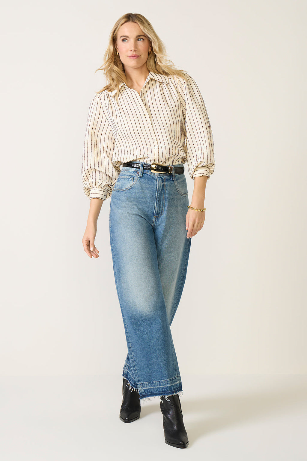 Women's Sadie Slub Stripe Shirt