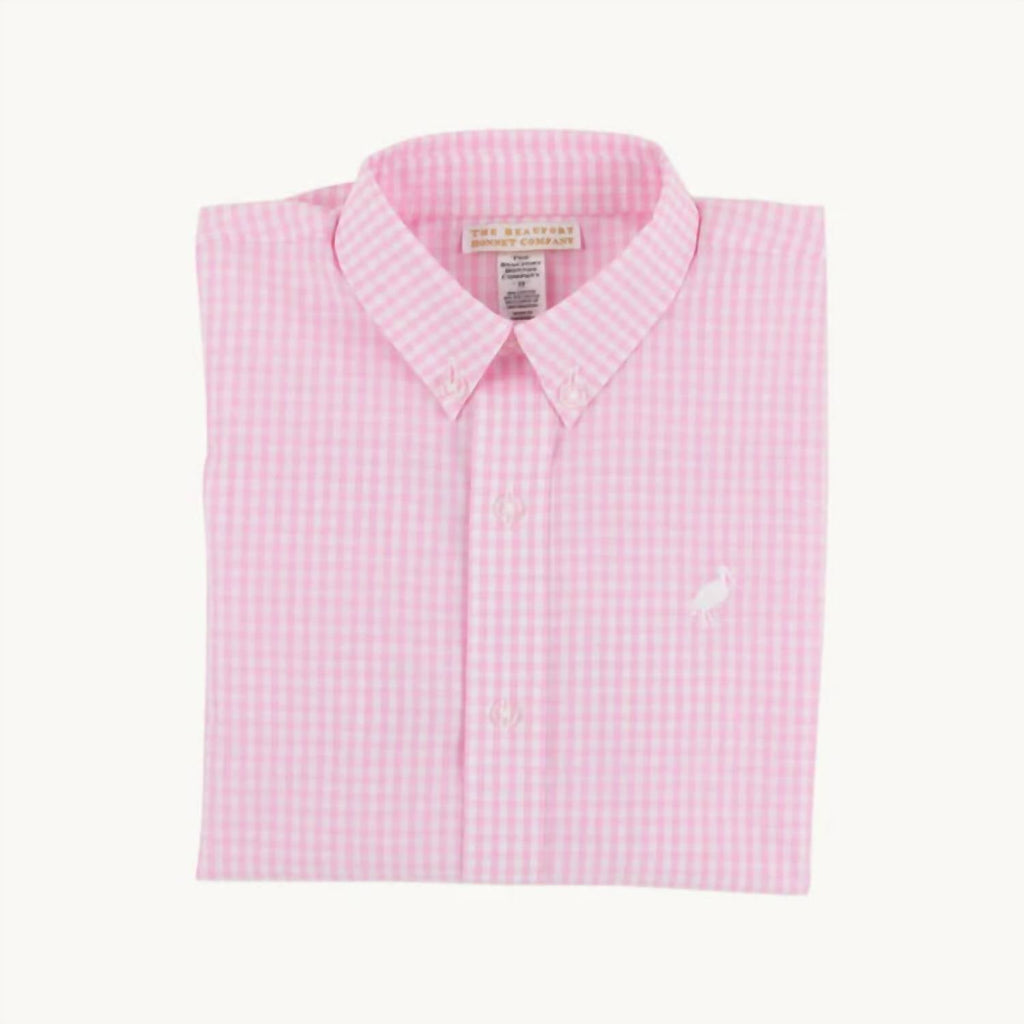 Dean's List Dress Shirt In Pink Greenbrier Gingham